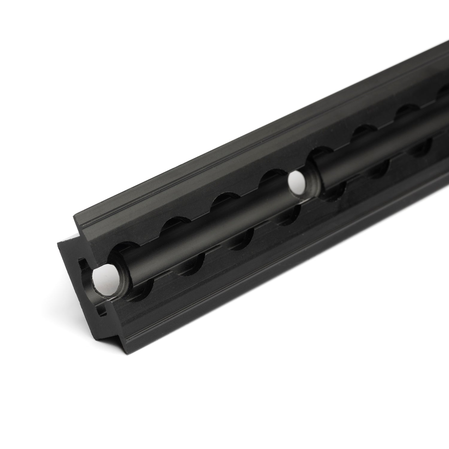 RB Components Flange-Mount Aluminum L-Track - Black Anodized