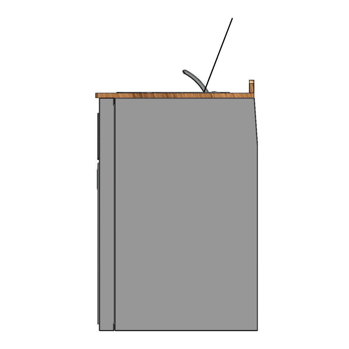 RB Components 24-Inch Isotherm 85 Fridge Cabinet - Compact Base