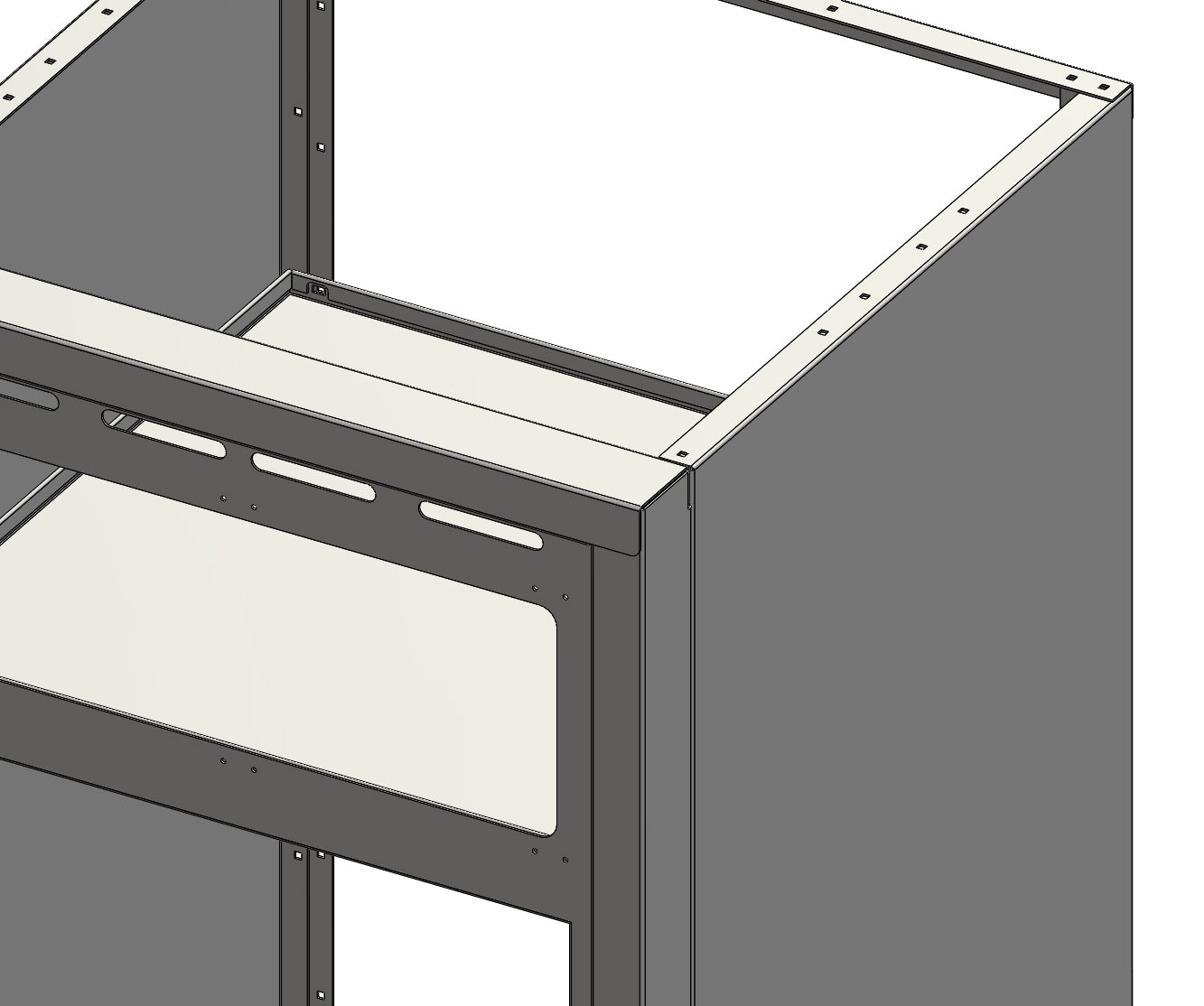 RB Components 24-Inch Norcold Fridge Cabinet - Compact Base