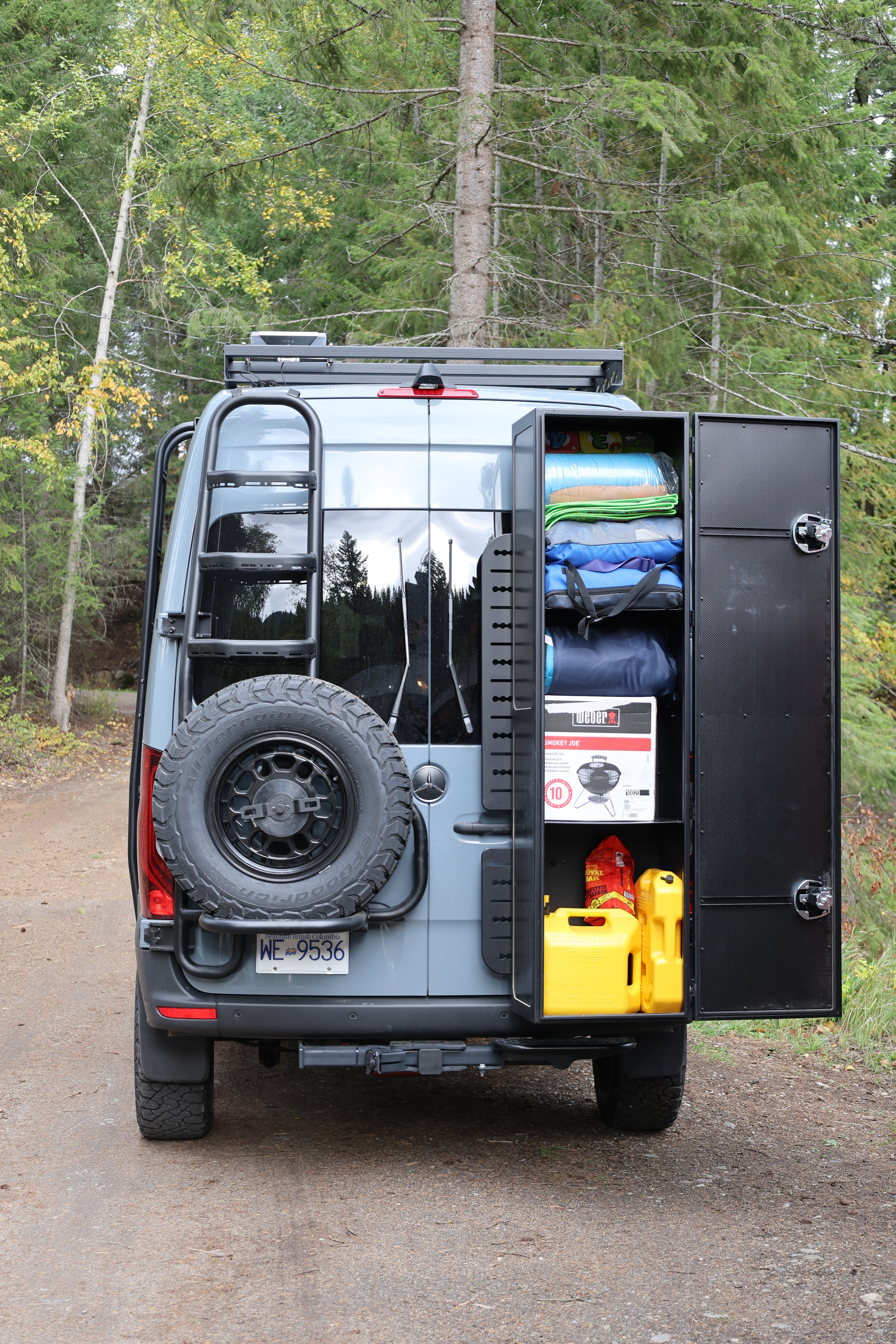 Tec Vanlife 2019+ Sprinter Tire Ladder - Two-in-One Access