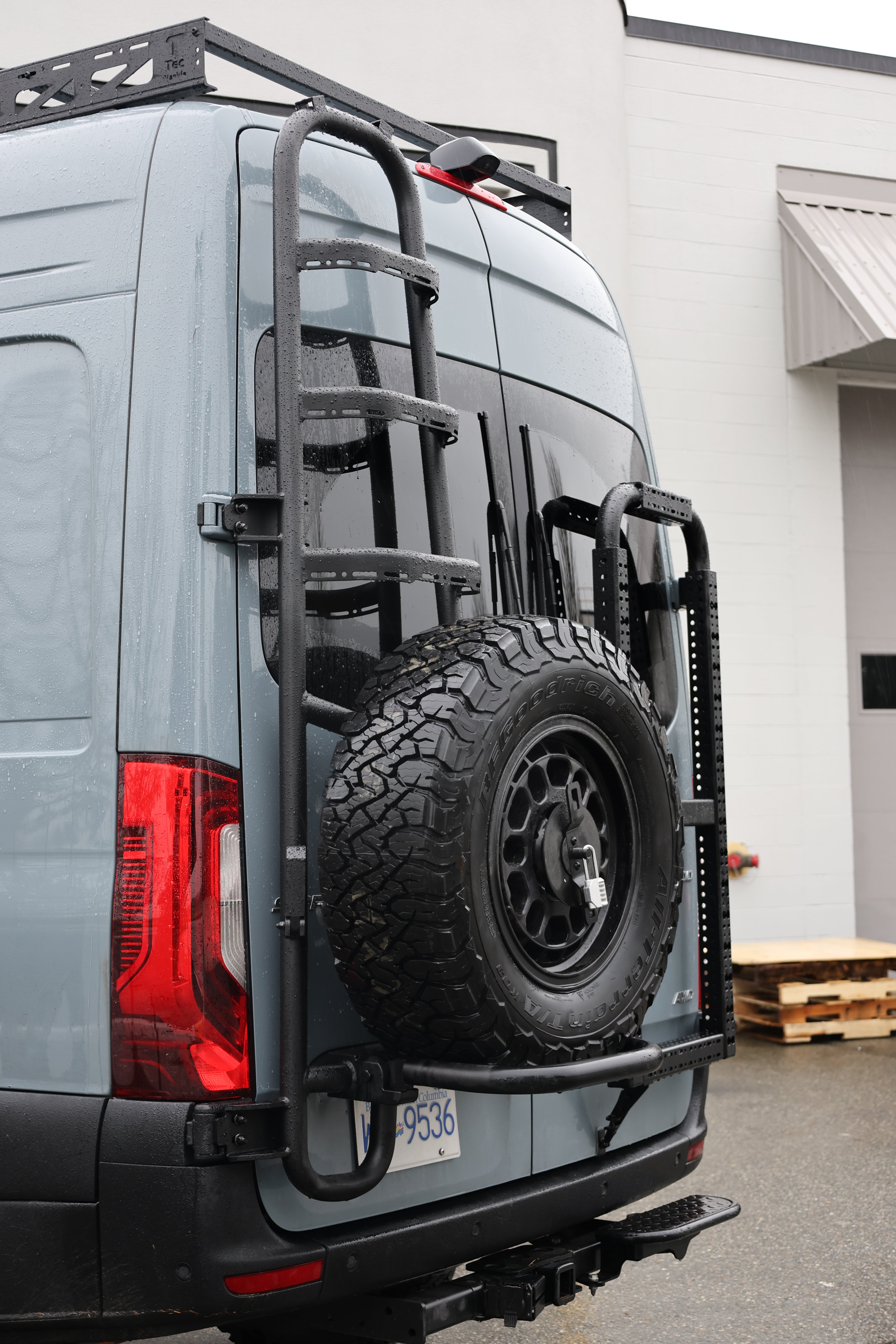 Tec Vanlife 2019+ Sprinter Tire Ladder - Two-in-One Access