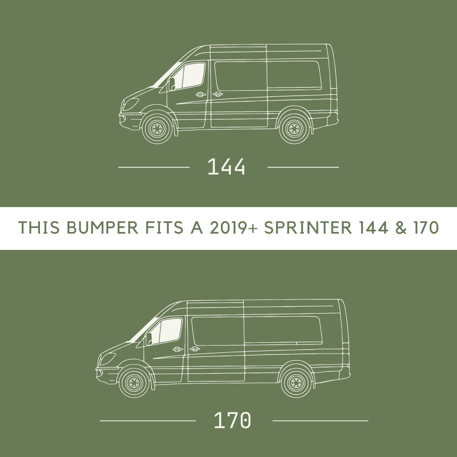 VANSPEED SPRINTER DEFENDER FRONT BUMPER
