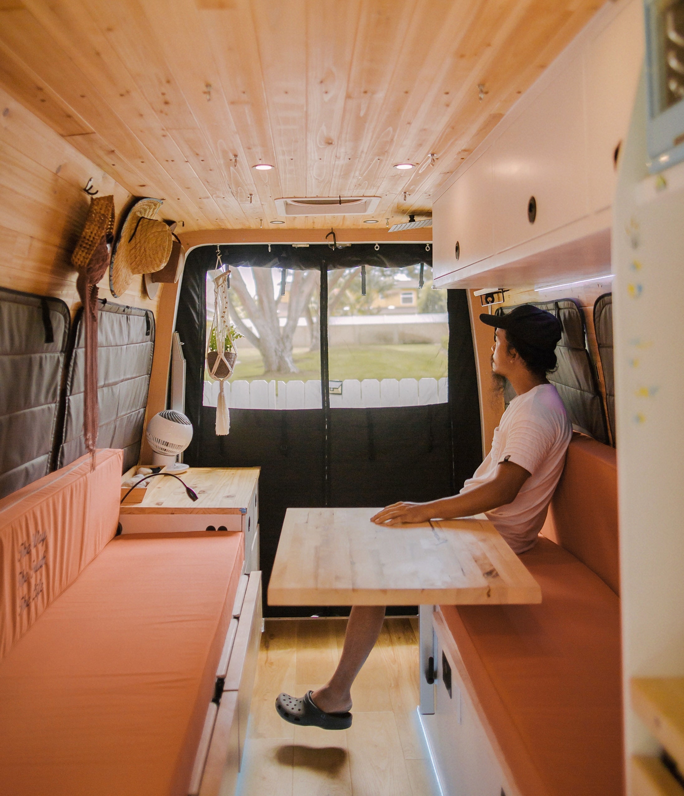 VanEssential Mercedes Sprinter Stealth Passenger Van Rear Qtr Window Covers - Thermal Privacy