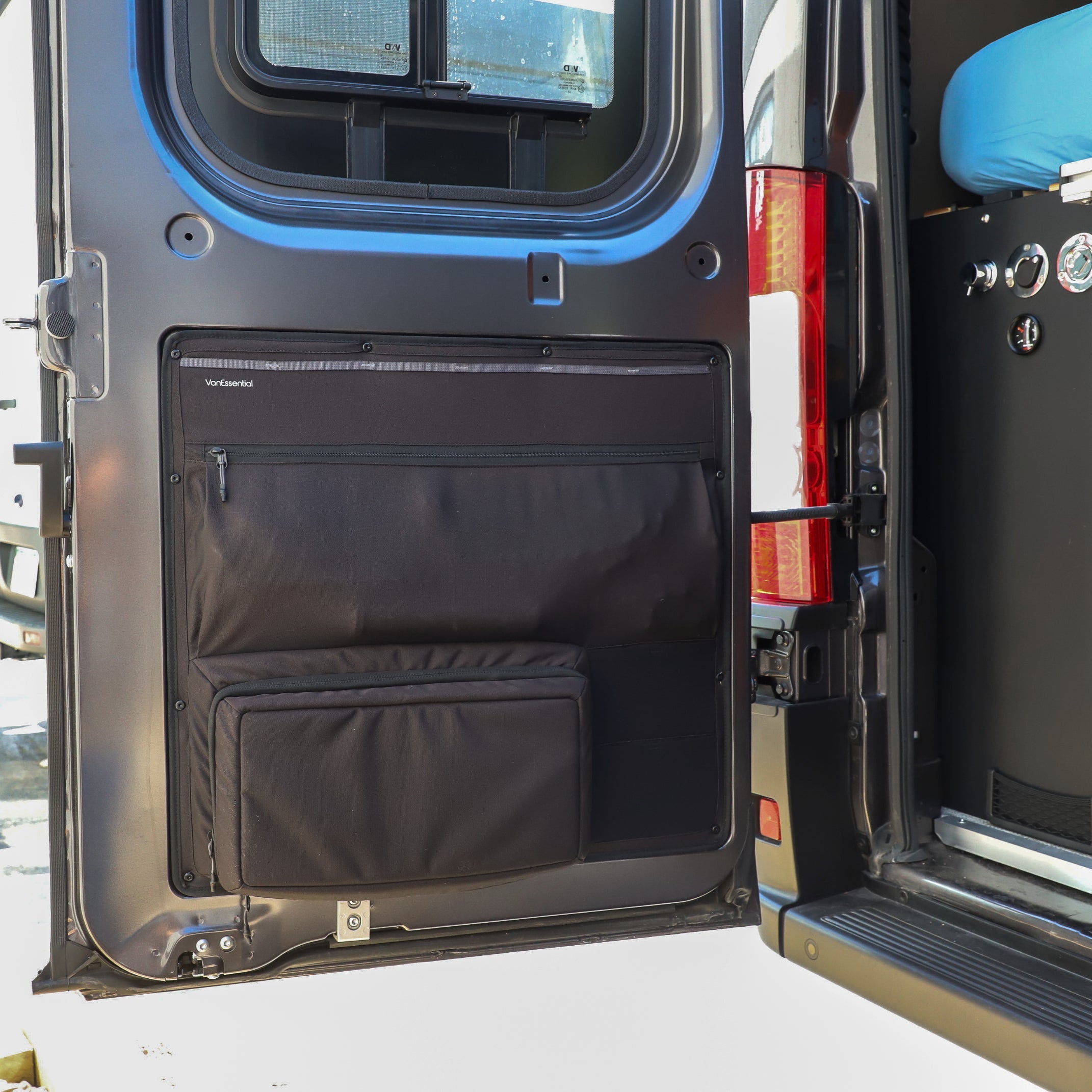 VanEssential Ram Promaster Lower Rear Door Storage Panels (Rear) - Rear-Door Organization