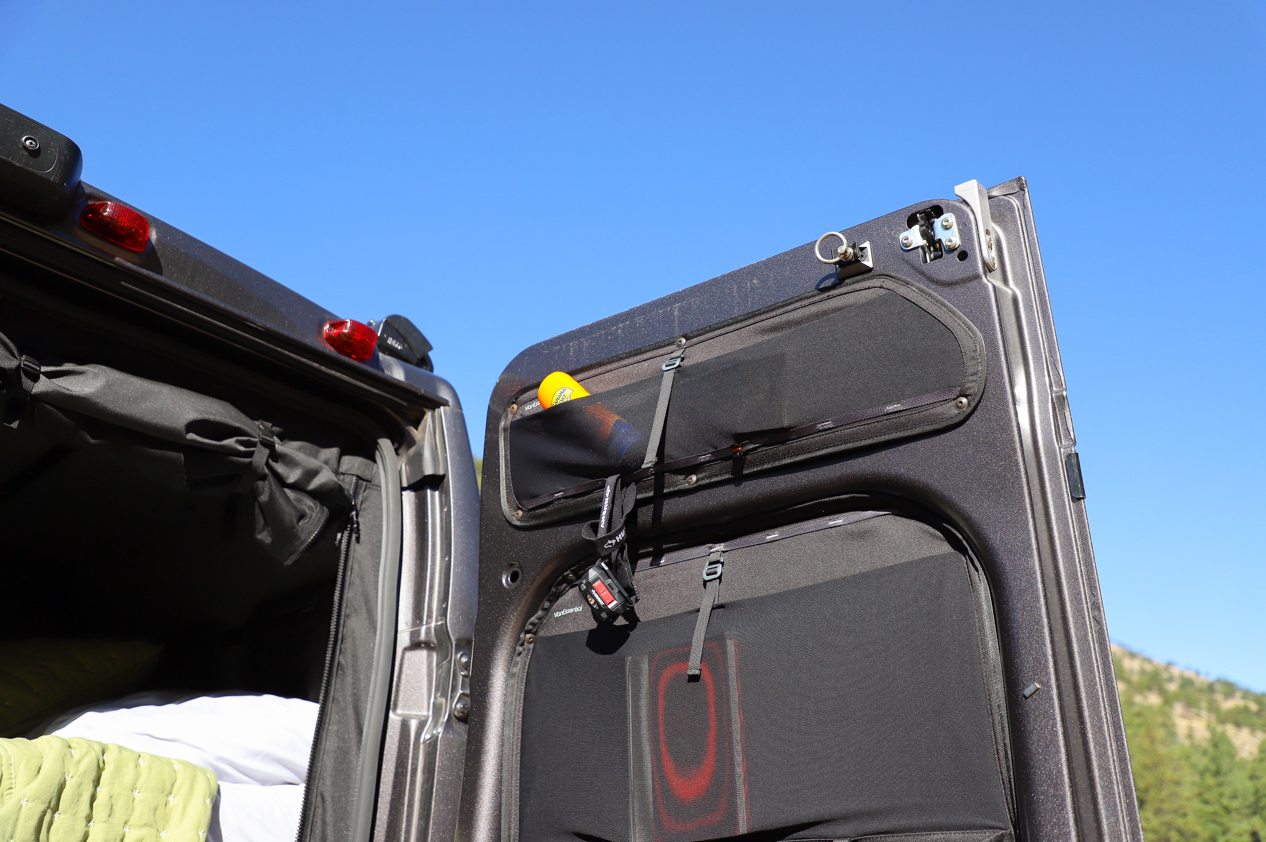 VanEssential Ram Promaster Upper Rear Door Storage Panels (Pair) - Rear-Door Organization
