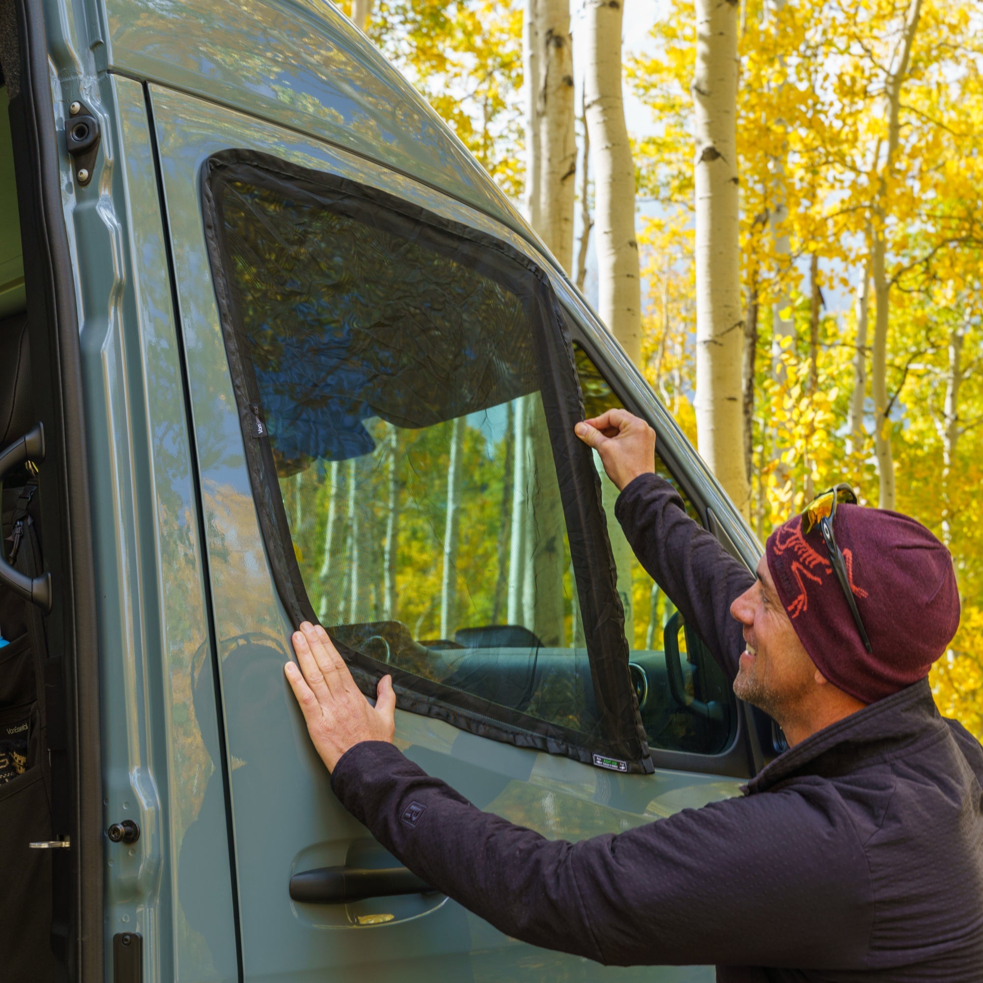 VanEssential Mercedes Sprinter Bug Screen - Front Doors (Pair) - Pest-Free Airflow