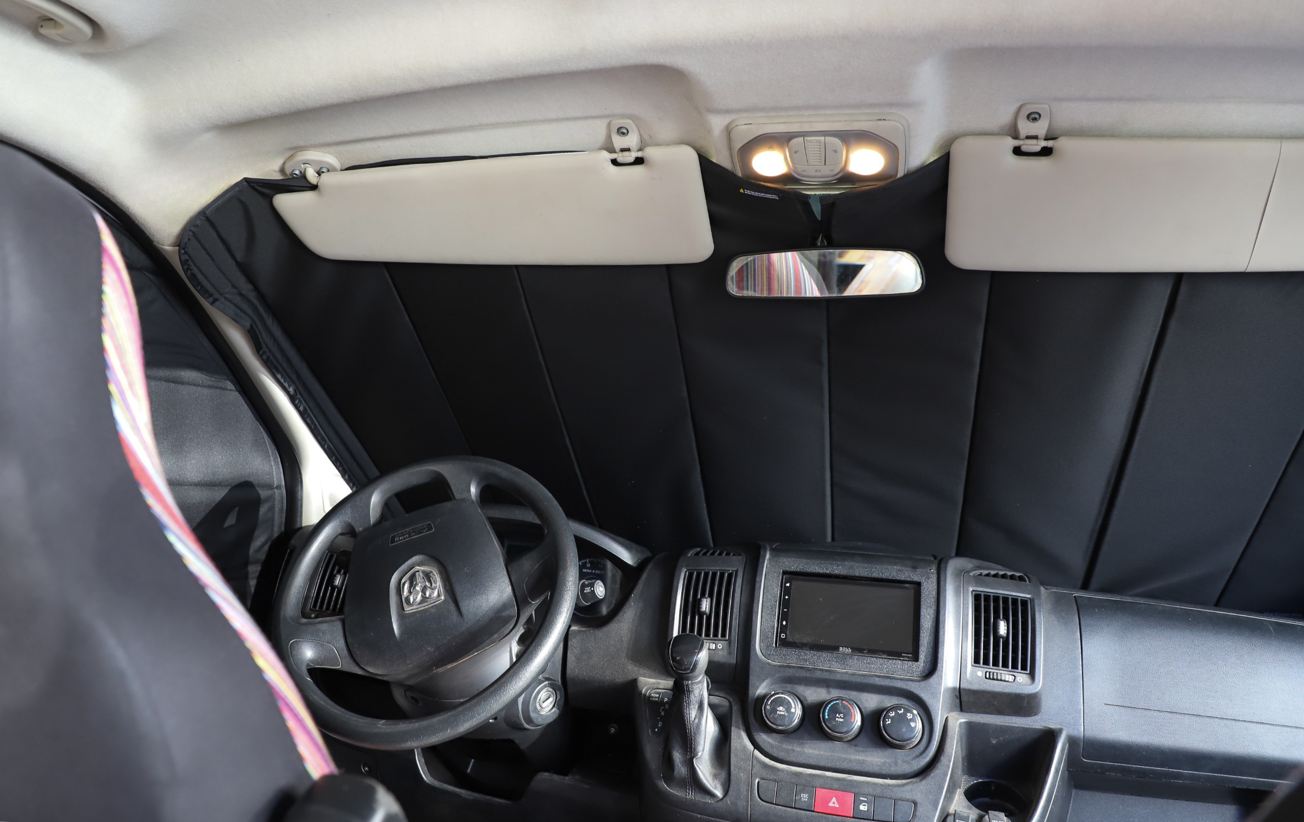 VanEssential Ram Promaster Stealth Front Windshield Cover - Thermal Privacy