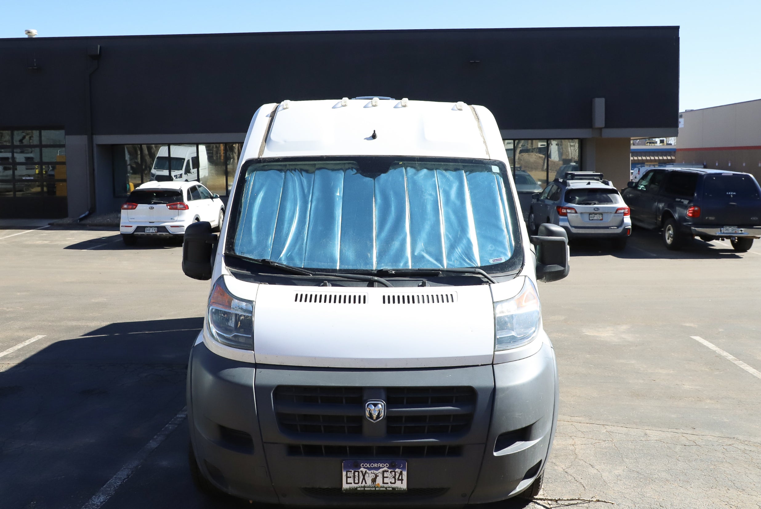 VanEssential Ram Promaster Reflective Front Windshield Cover - Thermal Privacy