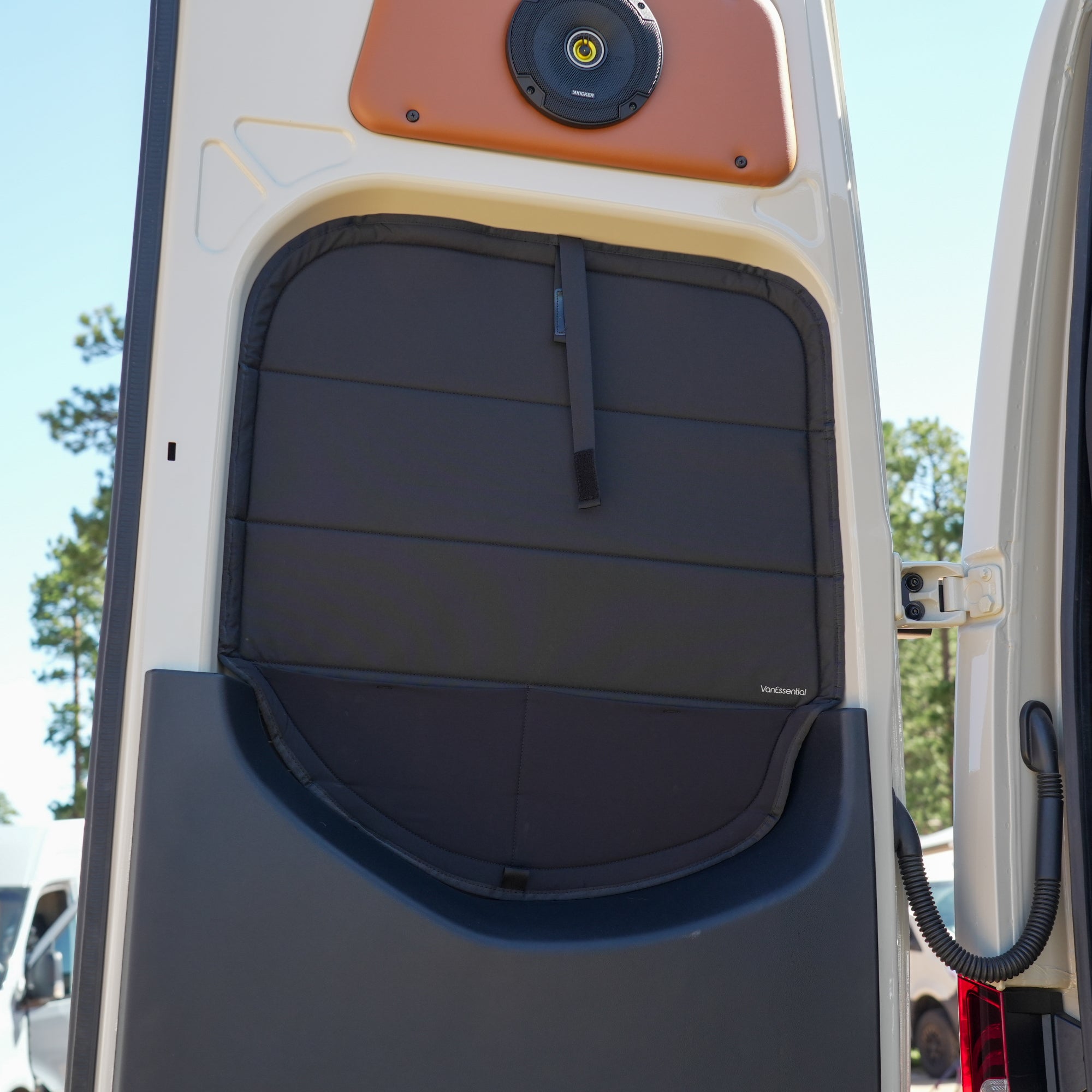 VanEssential Mercedes Sprinter Stealth Rear Door Window Covers (Pair) - Thermal Privacy