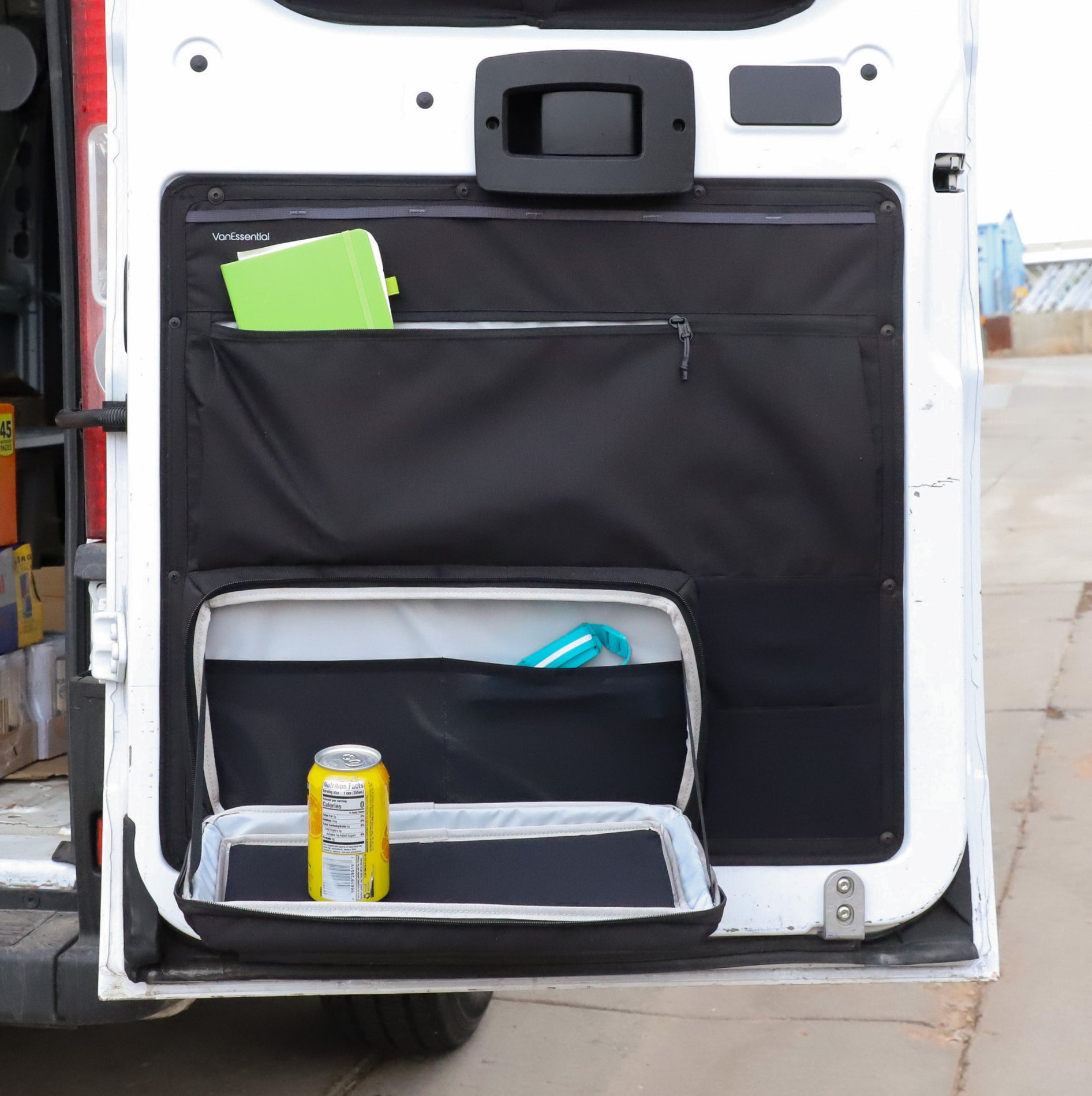 VanEssential Ram Promaster Lower Rear Door Storage Panels (Rear) - Rear-Door Organization
