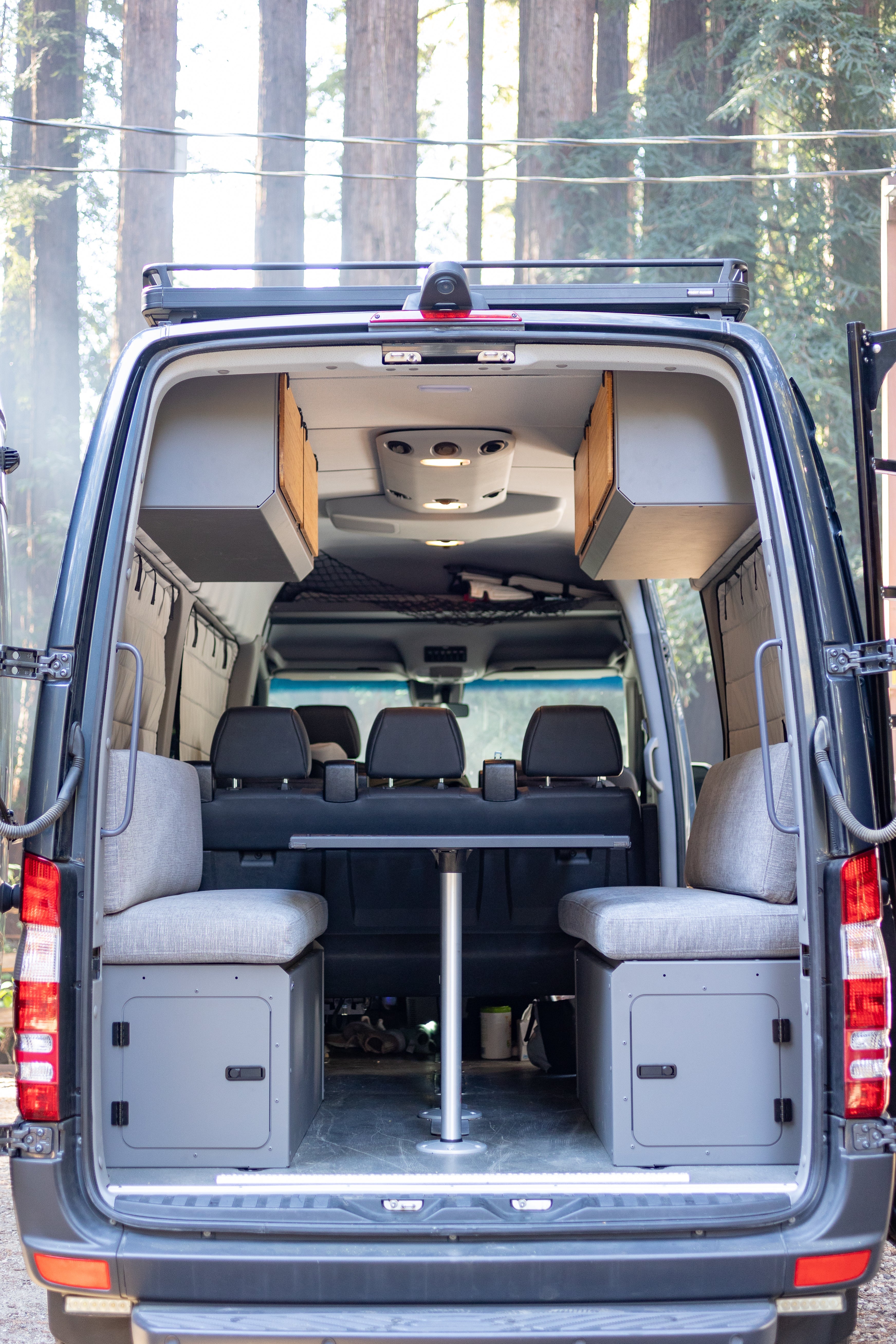 VanEssential Mercedes Sprinter Stealth Passenger Van Rear Qtr Window Covers - Thermal Privacy