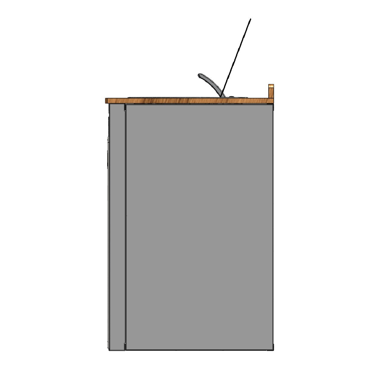 RB Components 48-Inch Isotherm 130 Galley Cabinet - Modular Base