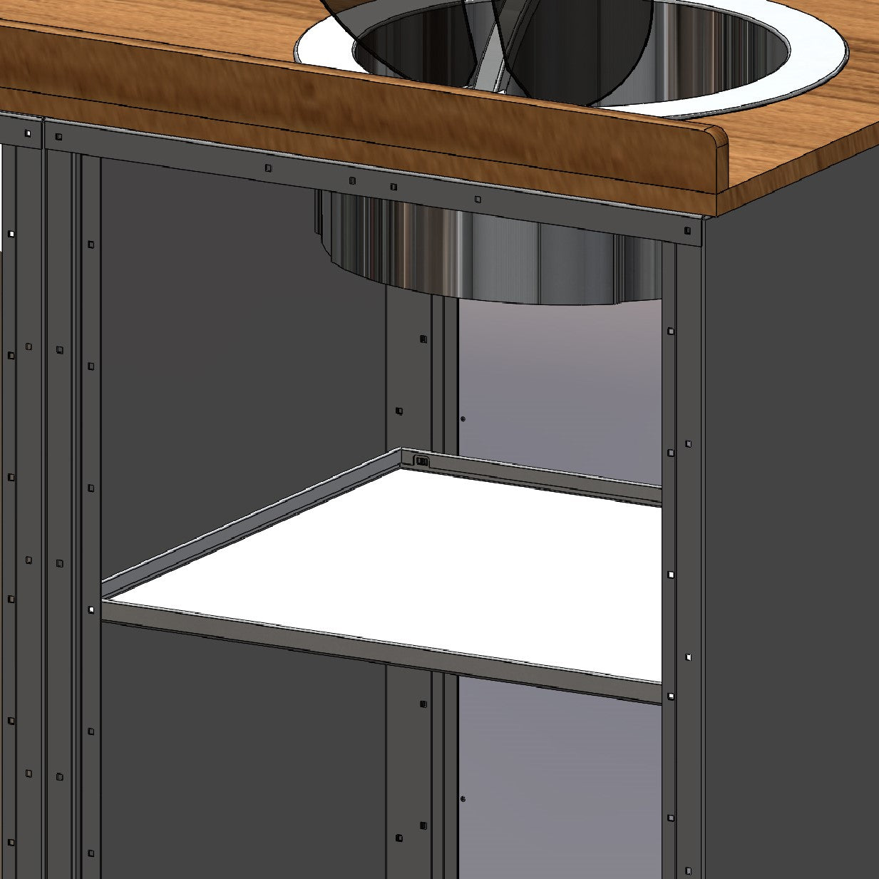 RB Components 48-Inch Isotherm 130 Galley Cabinet - Modular Base