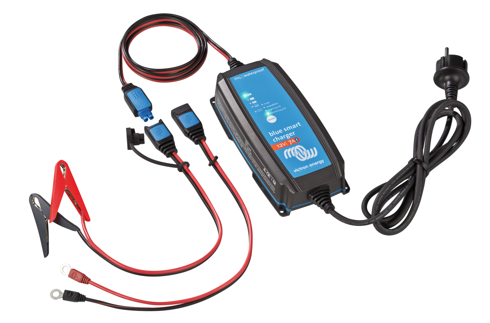 Victron BPC120731104R Blue Smart IP65 Charger 12/7(1) 120V NEMA 1-15P Retail - Shore-Power Battery Charging