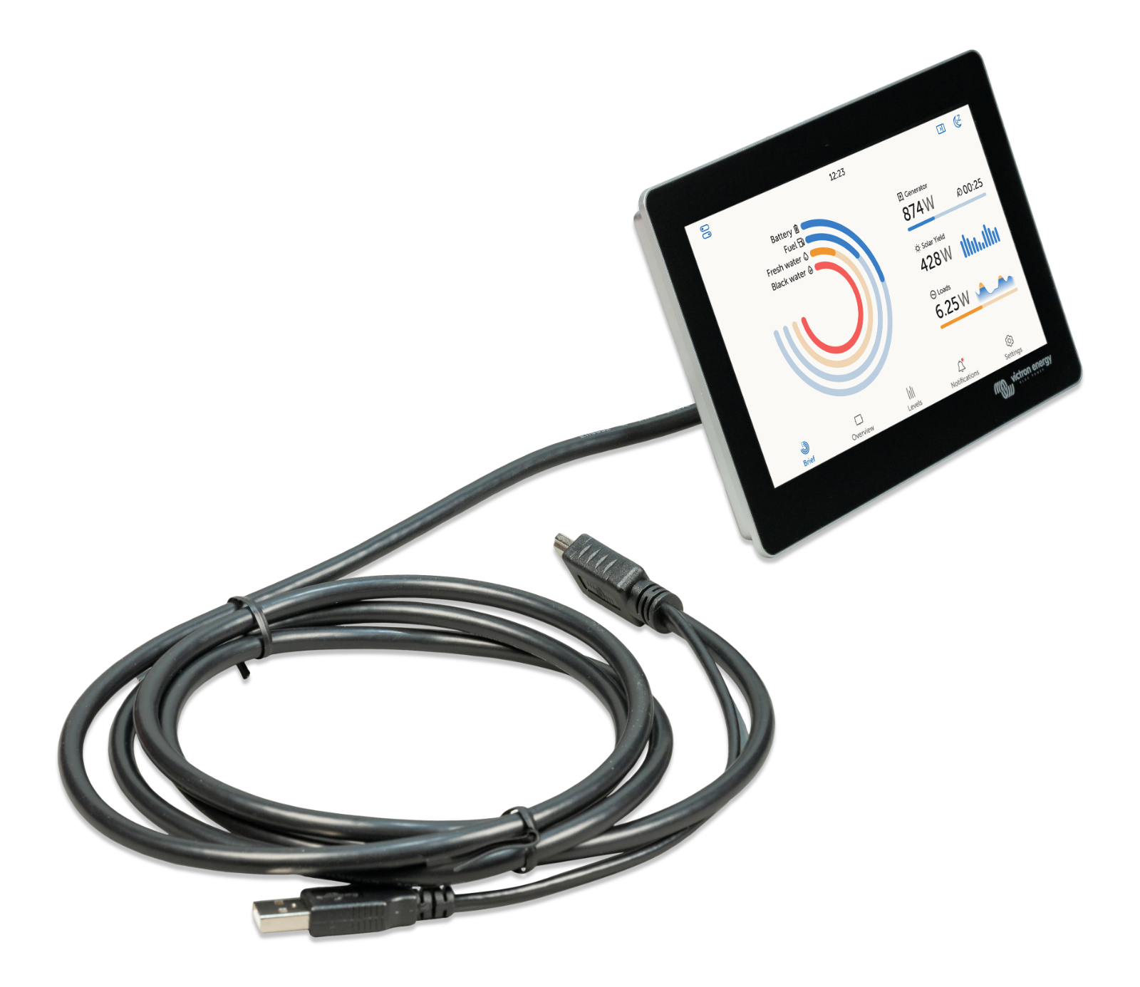 Victron BPP900455150 GX Touch 50 flush NEW RELEASE Next Generation Monitoring - System Monitoring