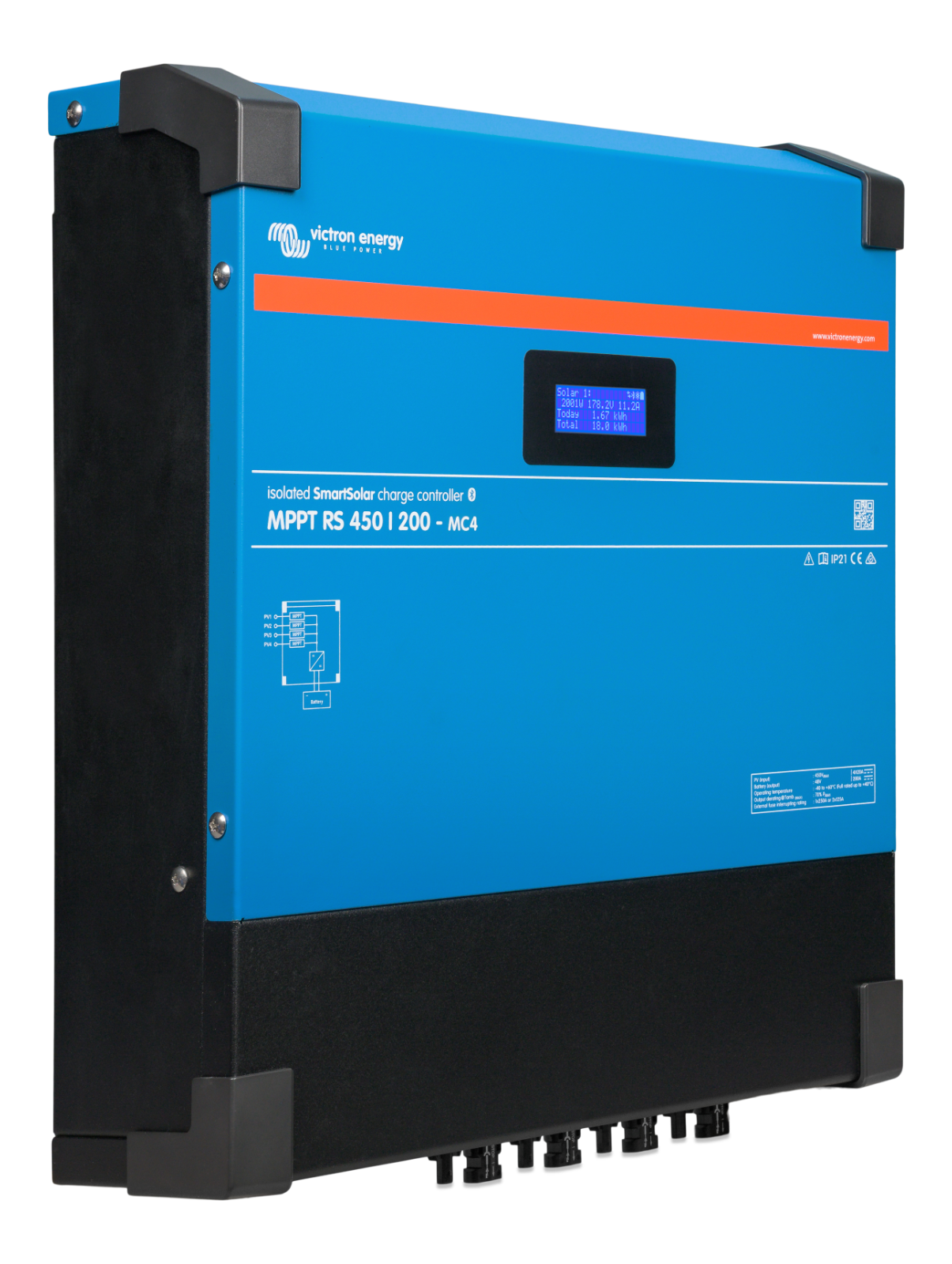 Victron SCC145110510 SmartSolar MPPT RS 450/100-MC4 - Solar Charge Control