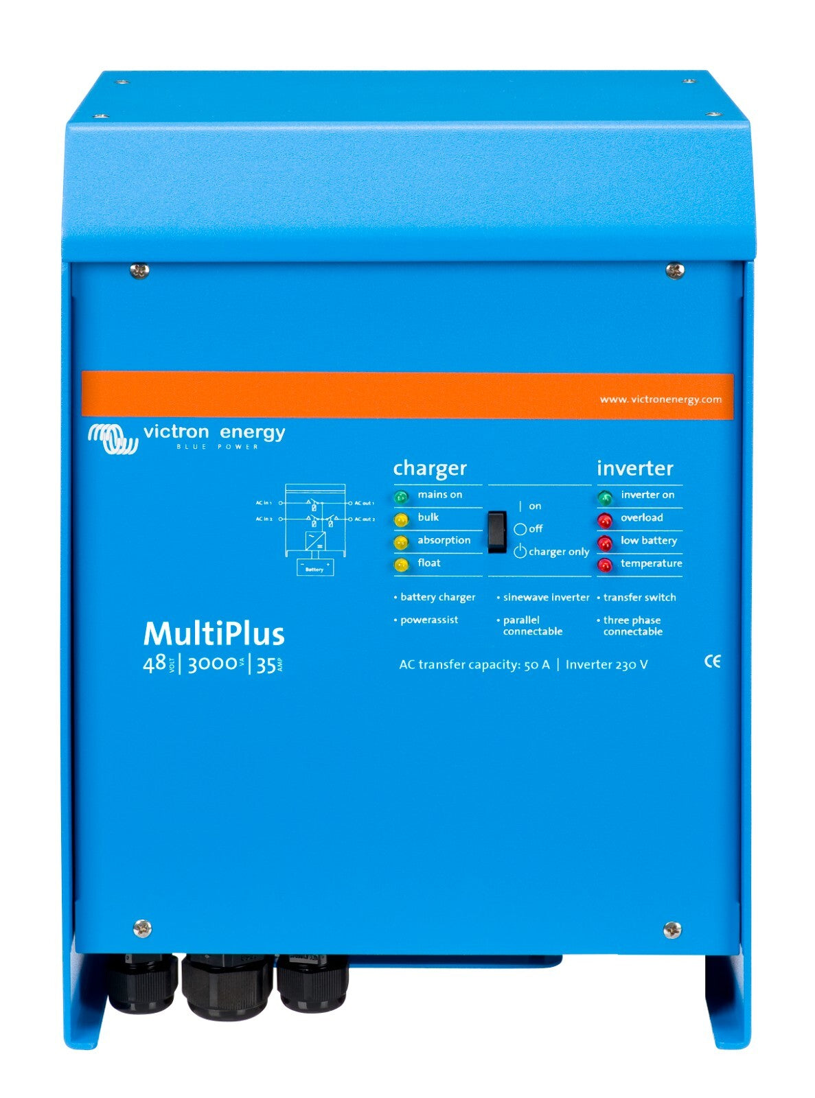 Victron PMP242301102 MultiPlus 24/3000/70-50 120V VE UL - Inverter Charger Power
