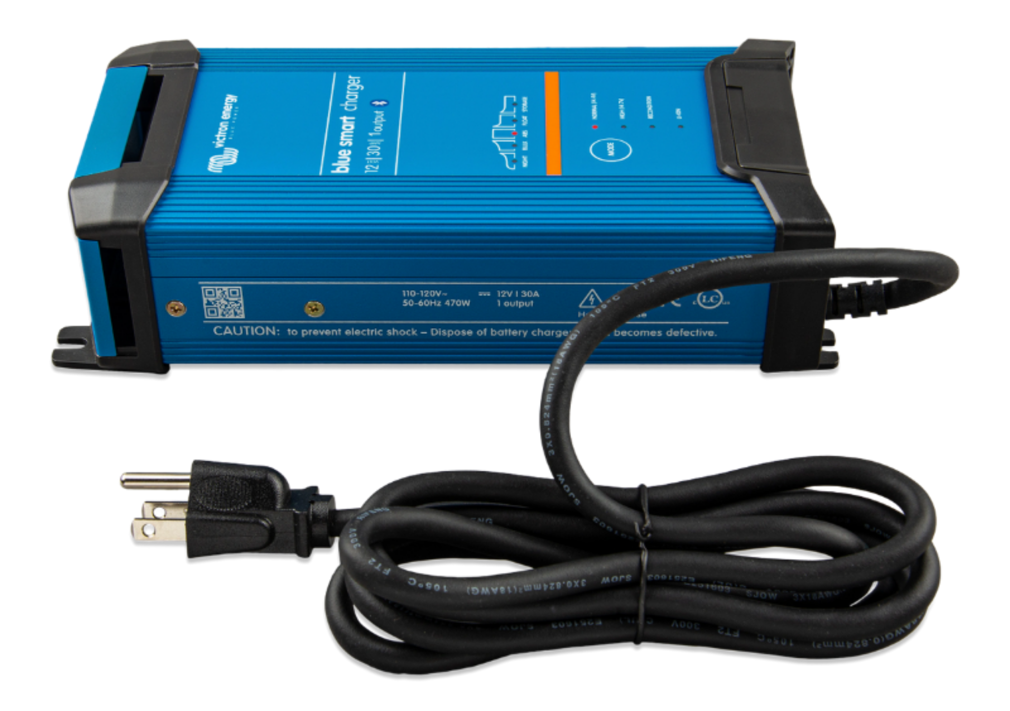 Victron BPC123047102 Blue Smart IP22 Charger 12 Volt 30 Amp 1 Outlet 120V - Shore-Power Battery Charging