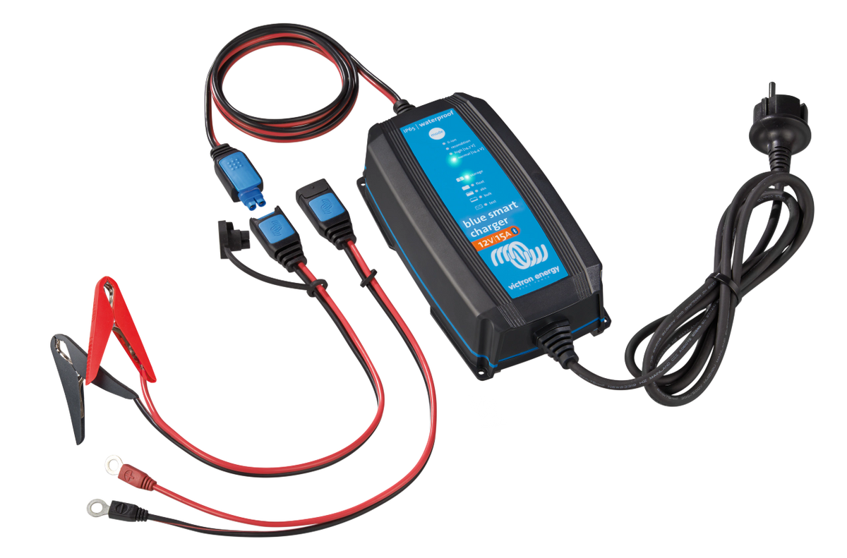 Victron BPC121531104R Blue Smart IP65 Battery Charger 12 Volt 15 Amp - Shore-Power Battery Charging