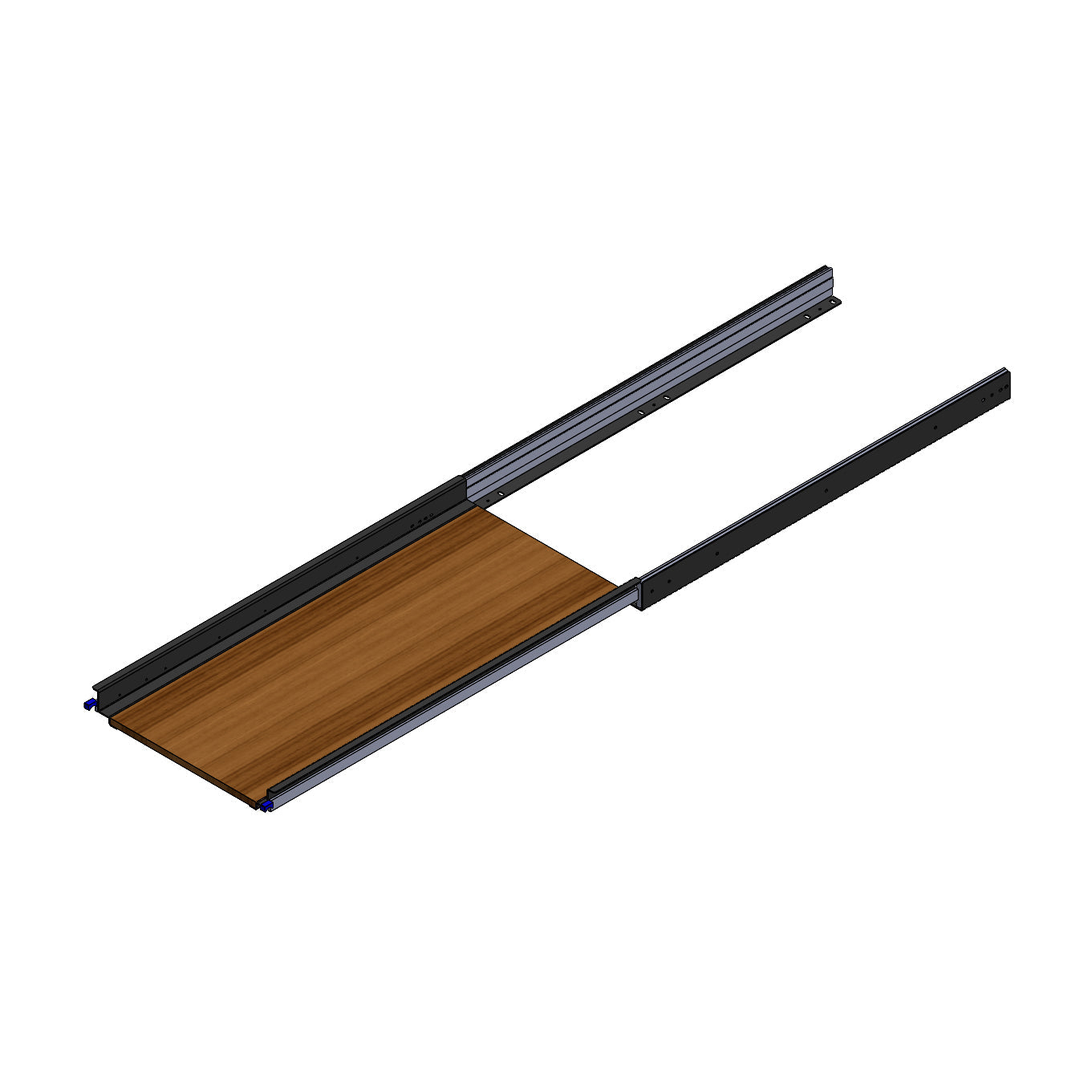 RB Components 48-Inch DIY Slide Tray Kit - Custom-Width Cargo