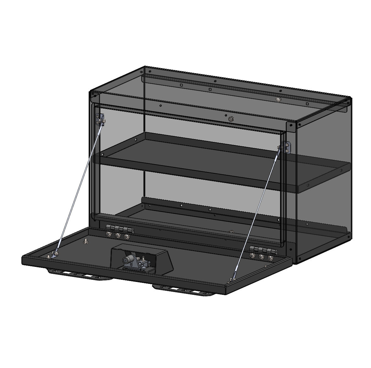 RB Components Horizontal Storage Box Shelf - Hard Mount
