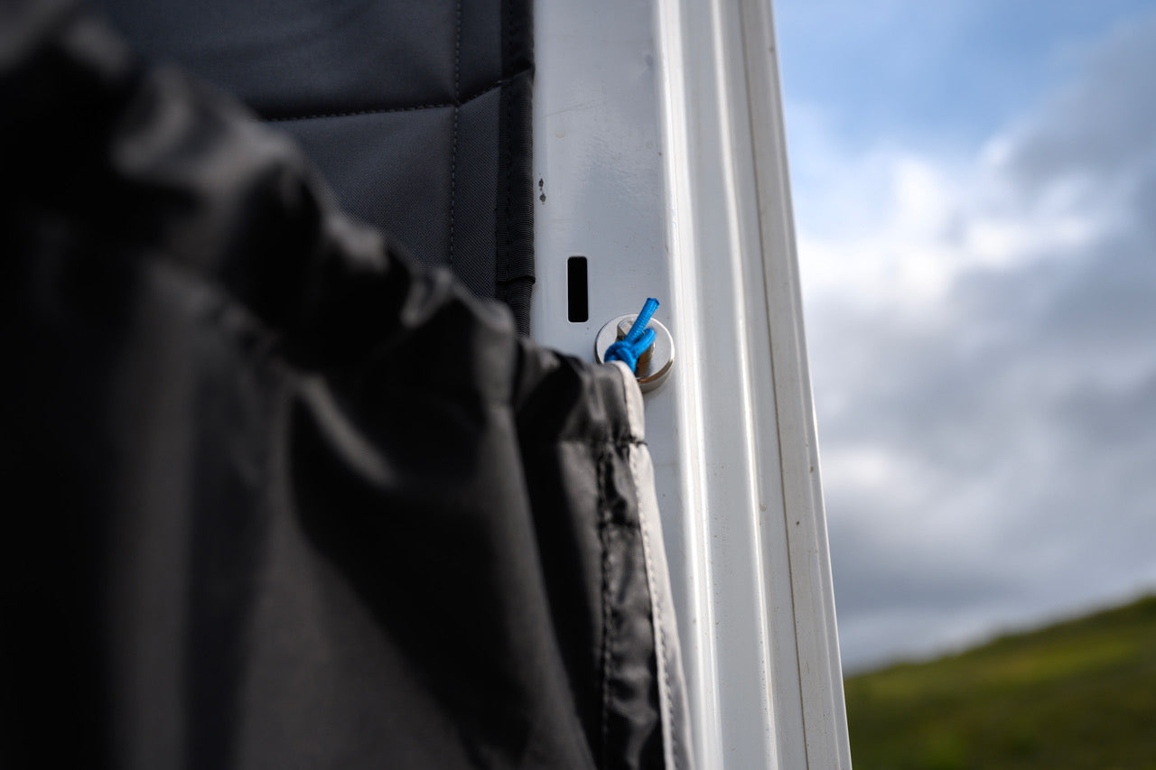 VanEssential Rear Door Shower Screen - Private Rear Shower