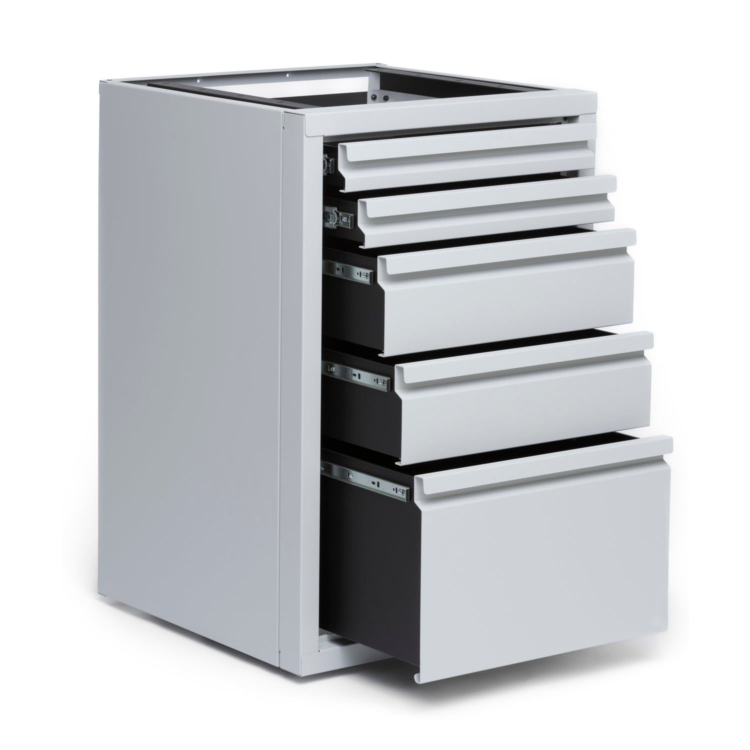 RB Components 24-Inch Drawer Cabinet - Five-Drawer Storage