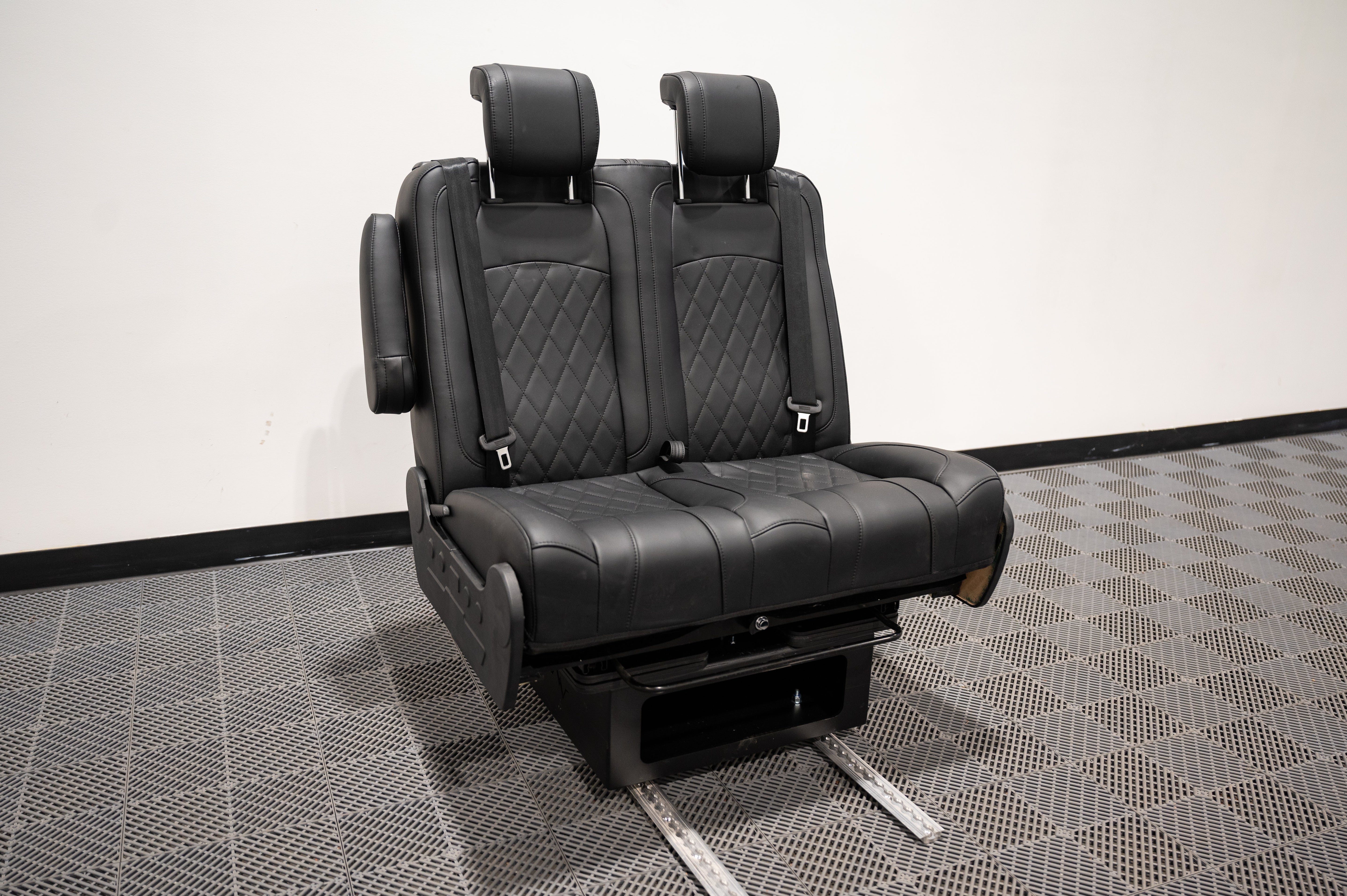 Alpine Van Works Dual-Fold Double Bench-to-Bed Seat - Flexible Seating