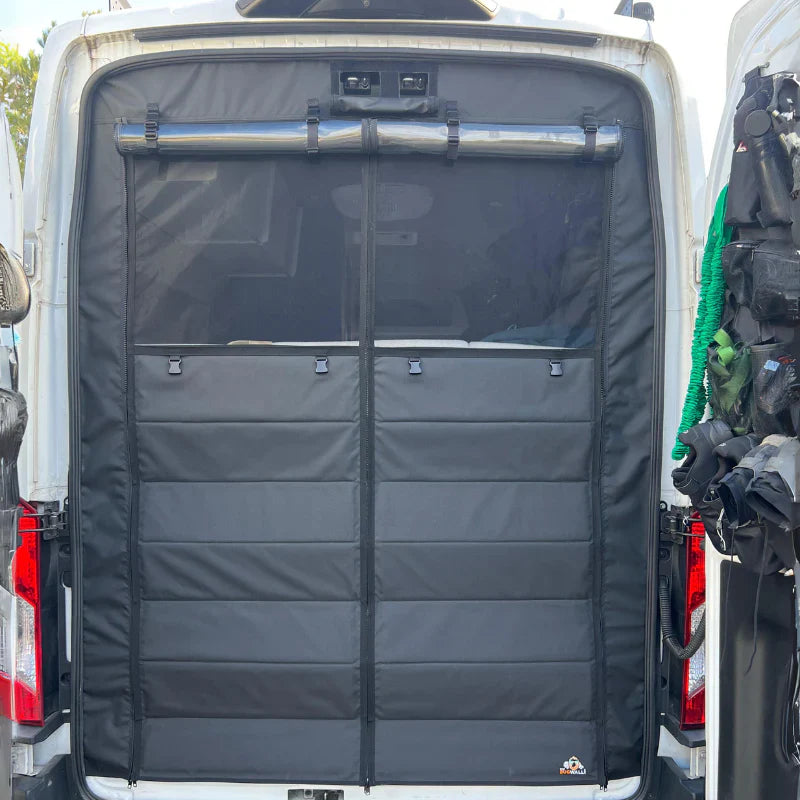 The Bug Wall Sprinter Fast Track Garage Screen - Custom Bed Height
