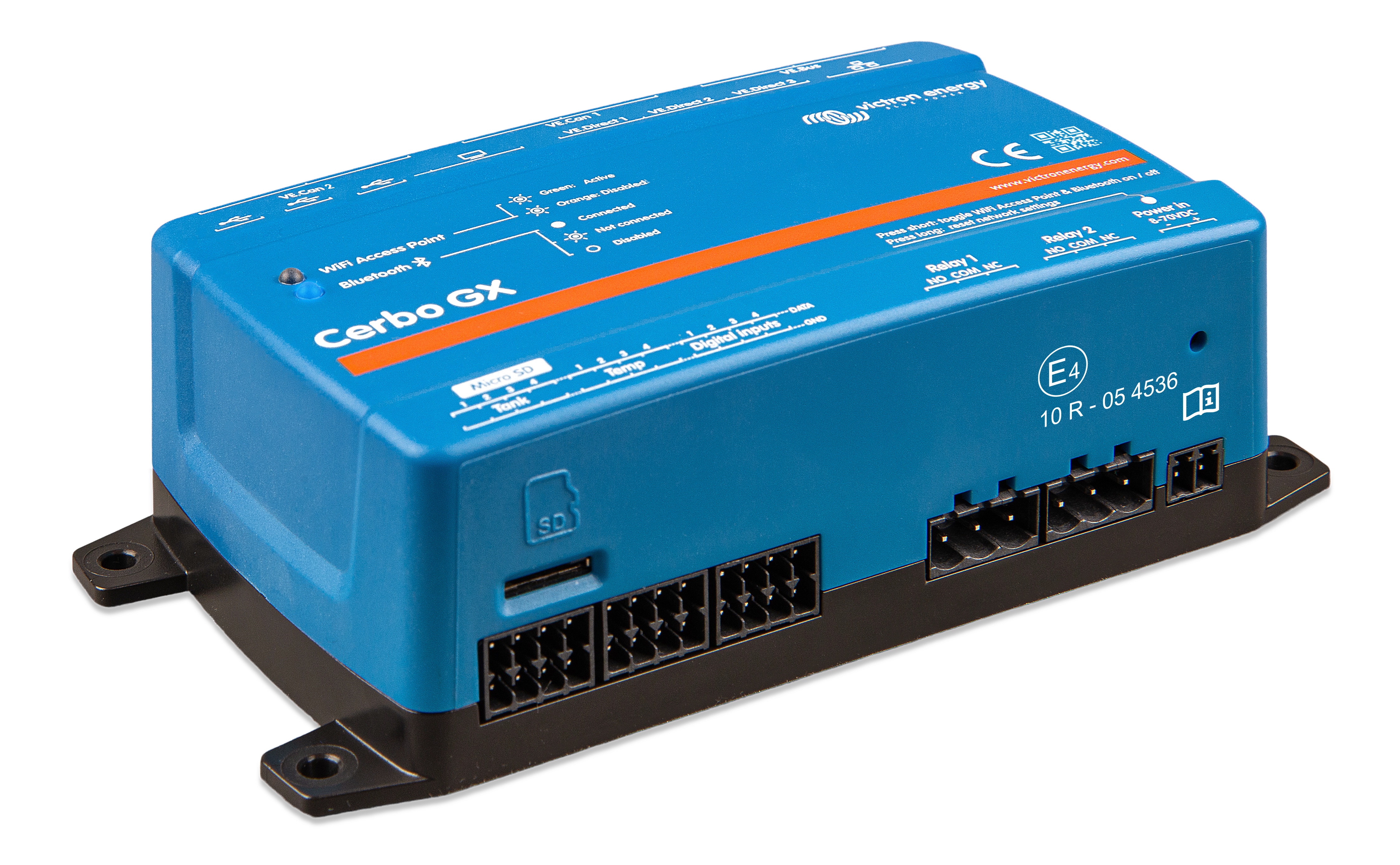 Victron BPP900451100 Cerbo GX MK2 Hardware revision 2 with two VE.Can ports - System Monitoring
