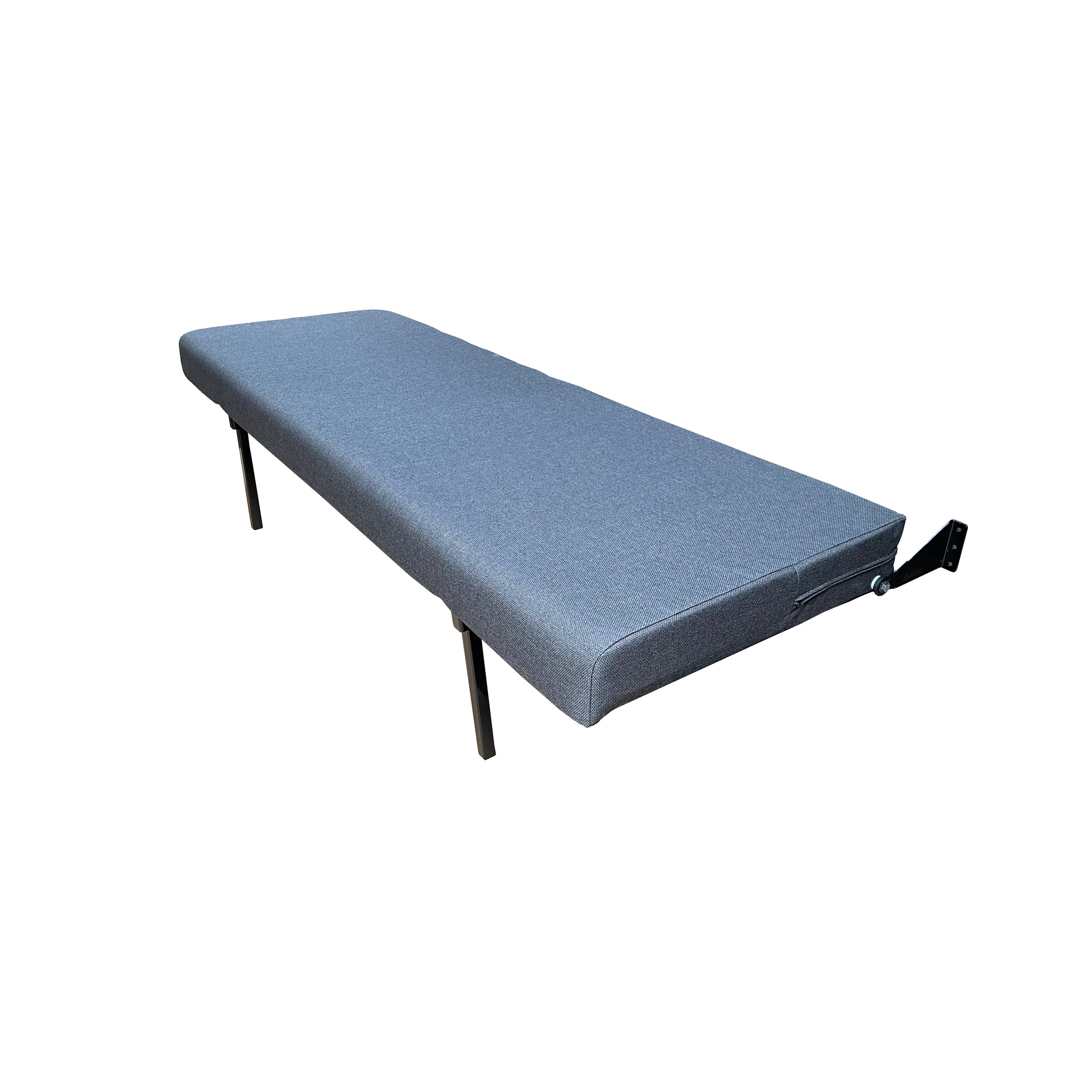RB Components 76-Inch Folding Bench - Charcoal Cloth