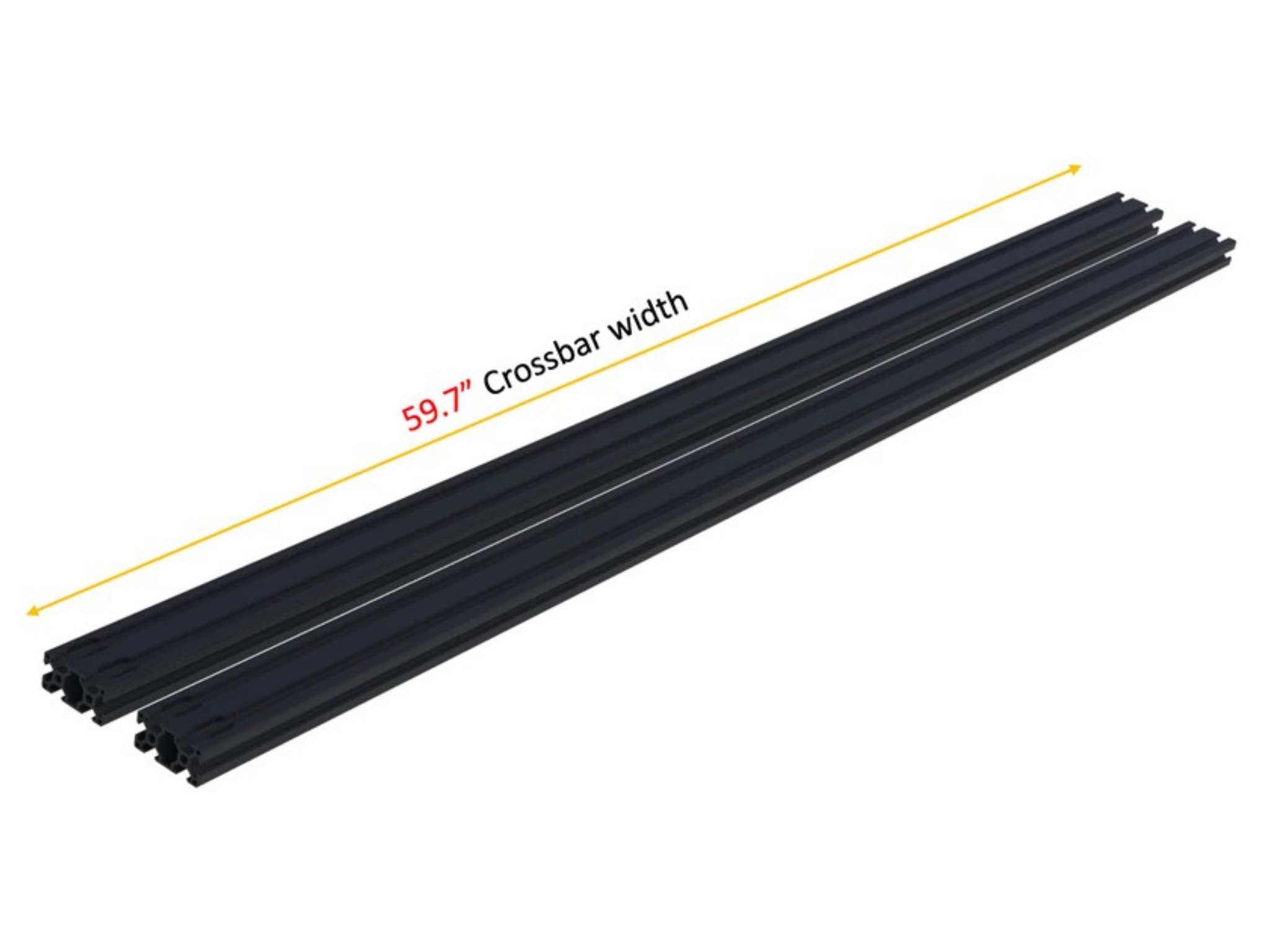 WHITE TOP ADVENTURES PROMASTER HIGH ROOF RACK CROSSBARS (2-PACK) - HEAVY-DUTY ALUMINUM EXPANSION