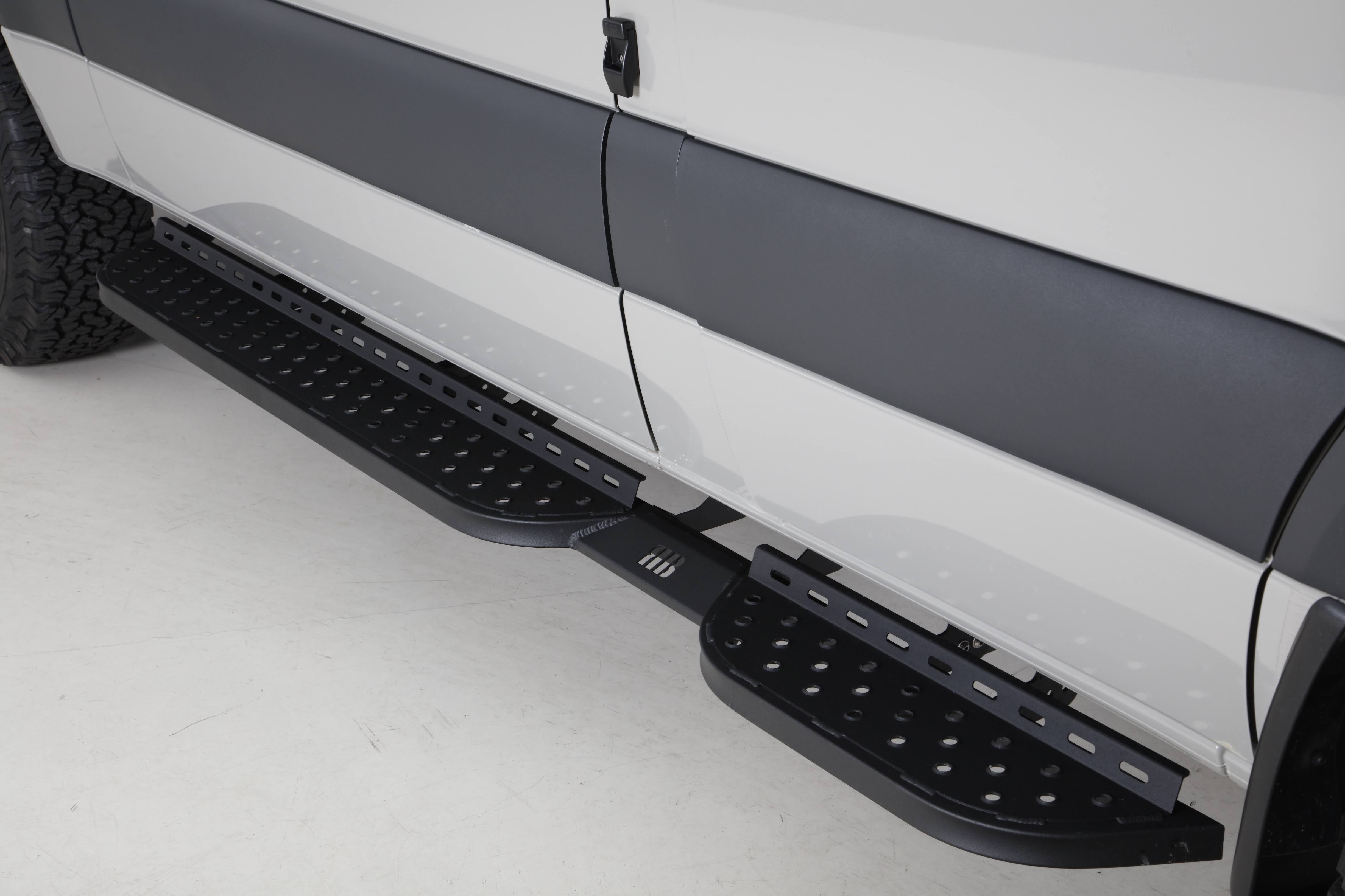 RB Components 2007+ Sprinter Side Steps - Driver Short Passenger Long