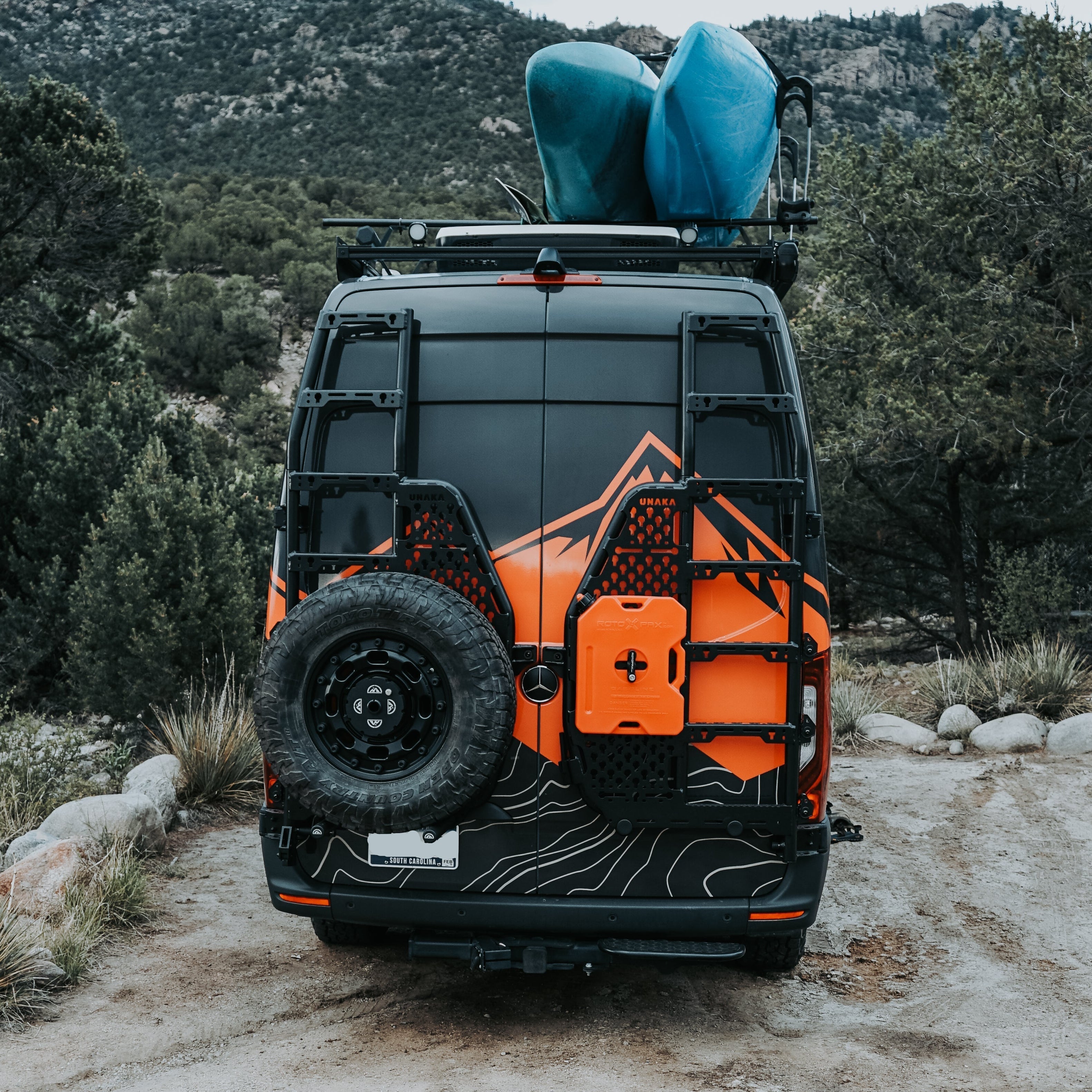 Unaka Gear Co. Sprinter Rear Ladder Extension Kit