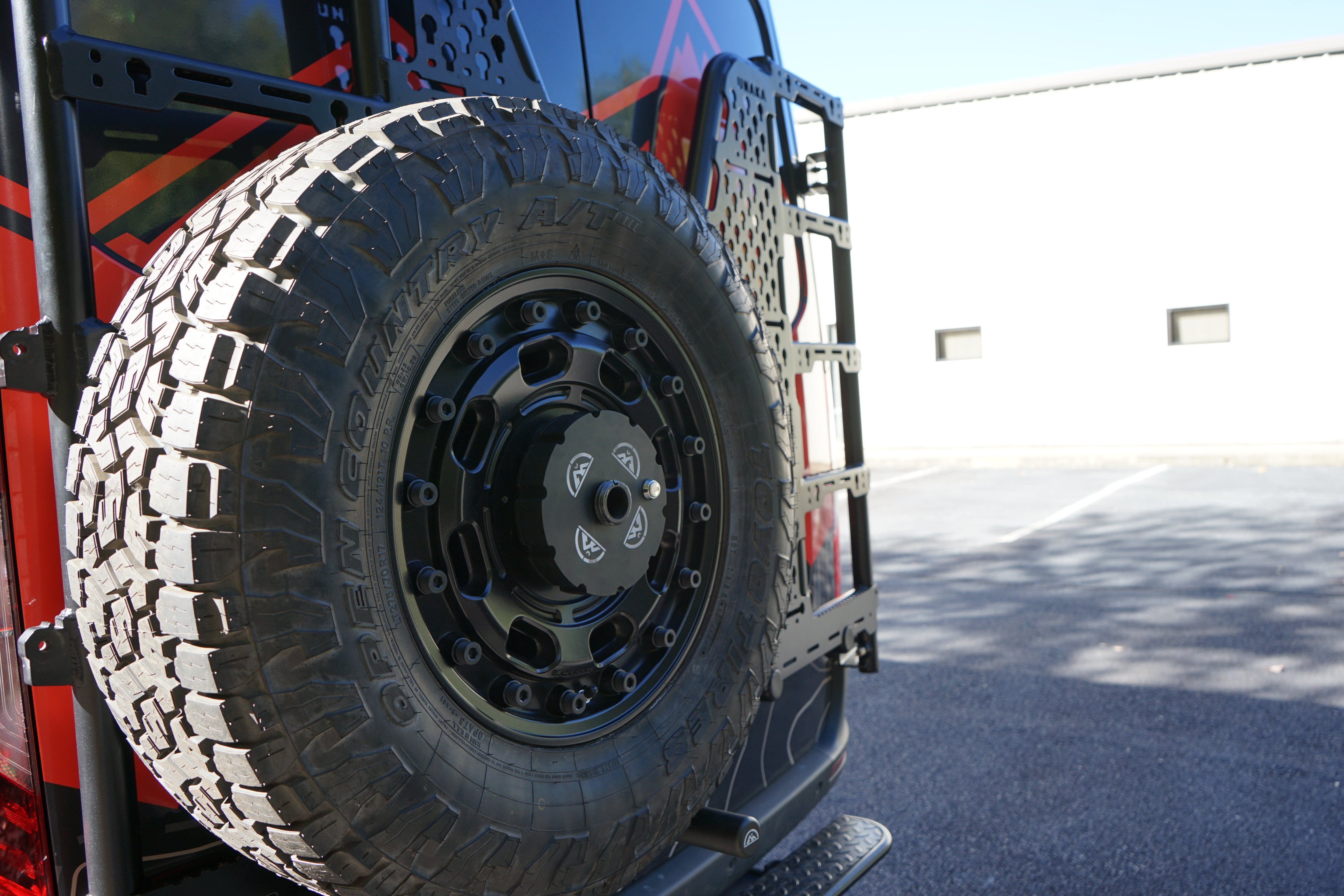 Unaka Gear Co. Rear Ladder System - Tire Carrier - Exterior Roof Access