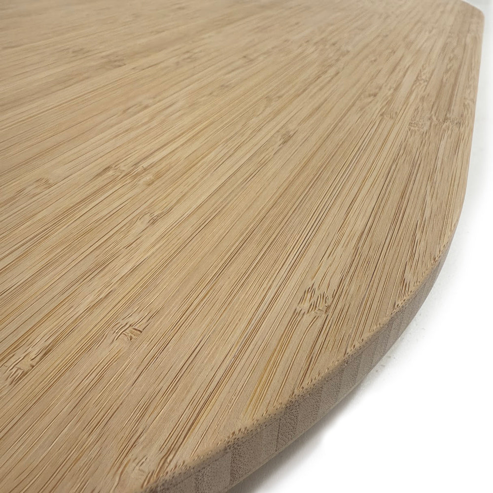 RB Components 20-Inch Round Bamboo Table - Portable Surface