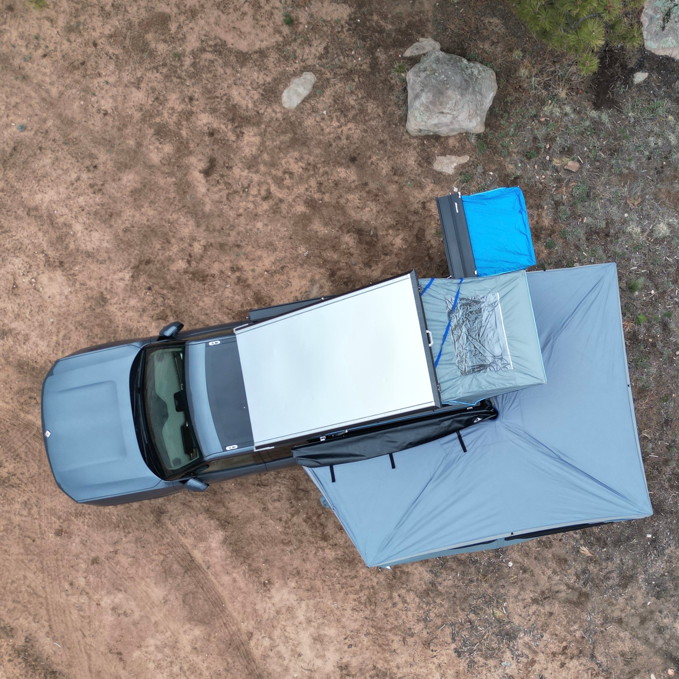 DIRTBOX FREE-STANDING 270-DEGREE AWNING
