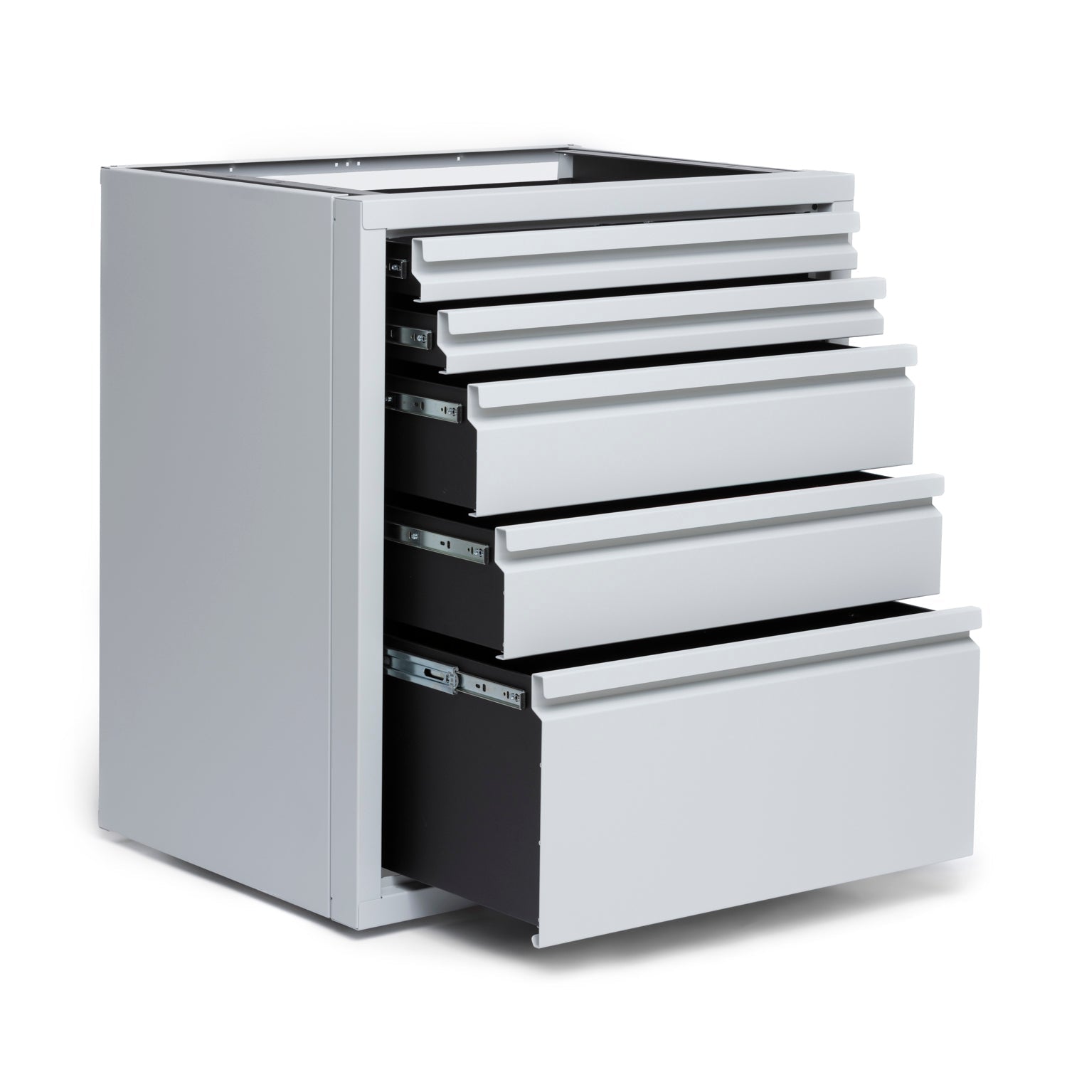 RB Components 32-Inch Drawer Cabinet - Five-Drawer Storage