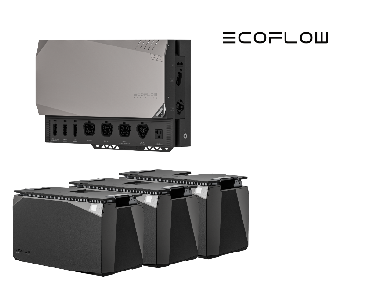 3.6 kW EcoFlow Power Kit (15 kWh) - Integrated 48V Power