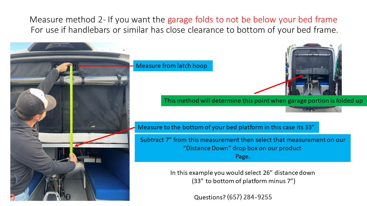 The Bug Wall Transit Rear Garage Screen - Four-Season Access