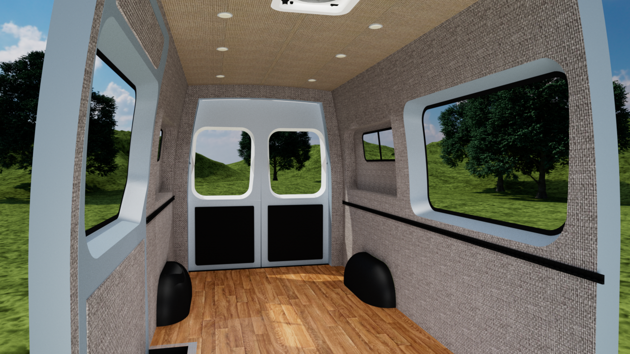 Alpine Van Works Transit 148 Extended Panel Kit - Insulated Finish