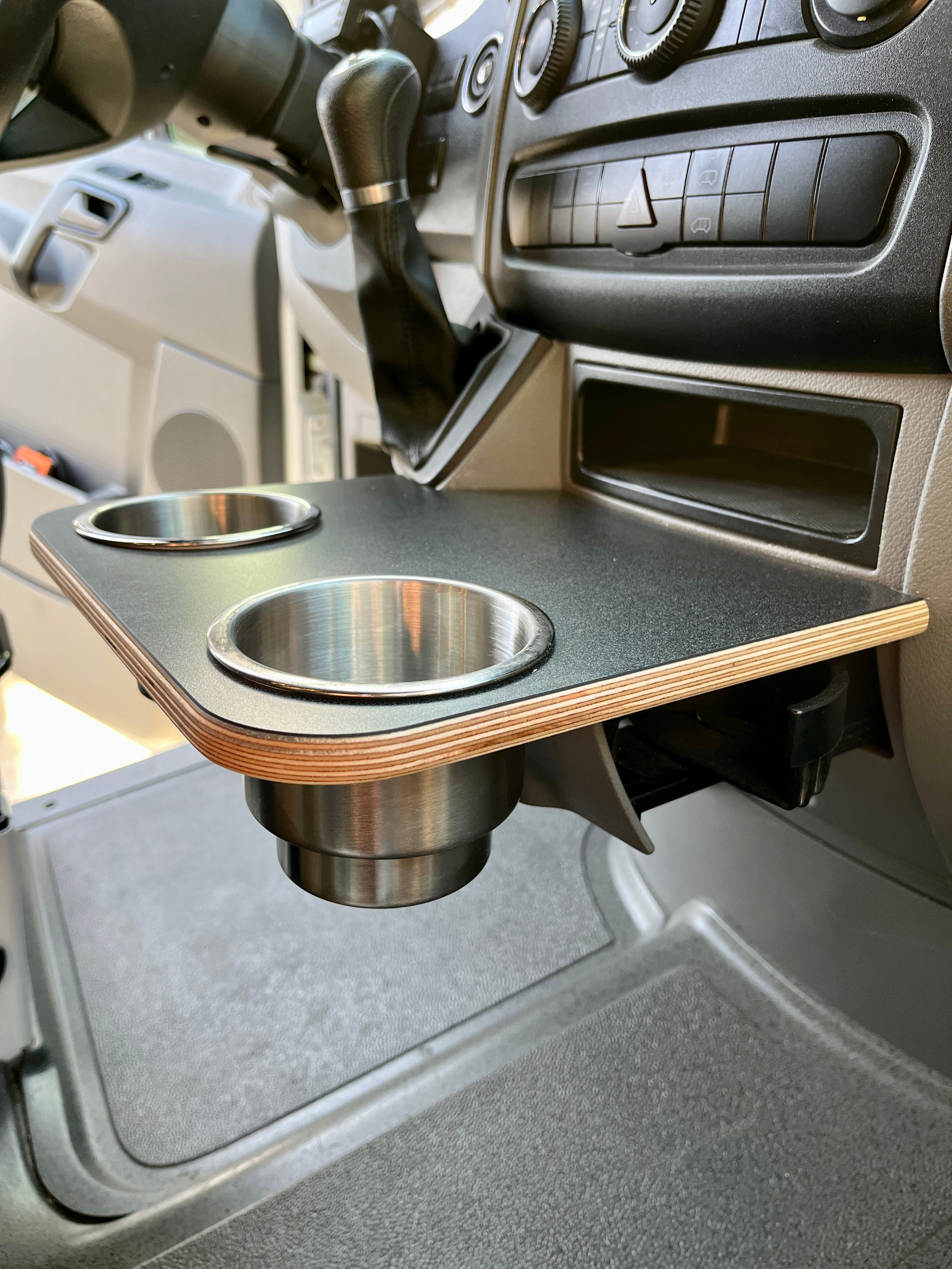 Weekender Outdoors Sprinter Cupholder Snack Tray-Charcoal Matrix