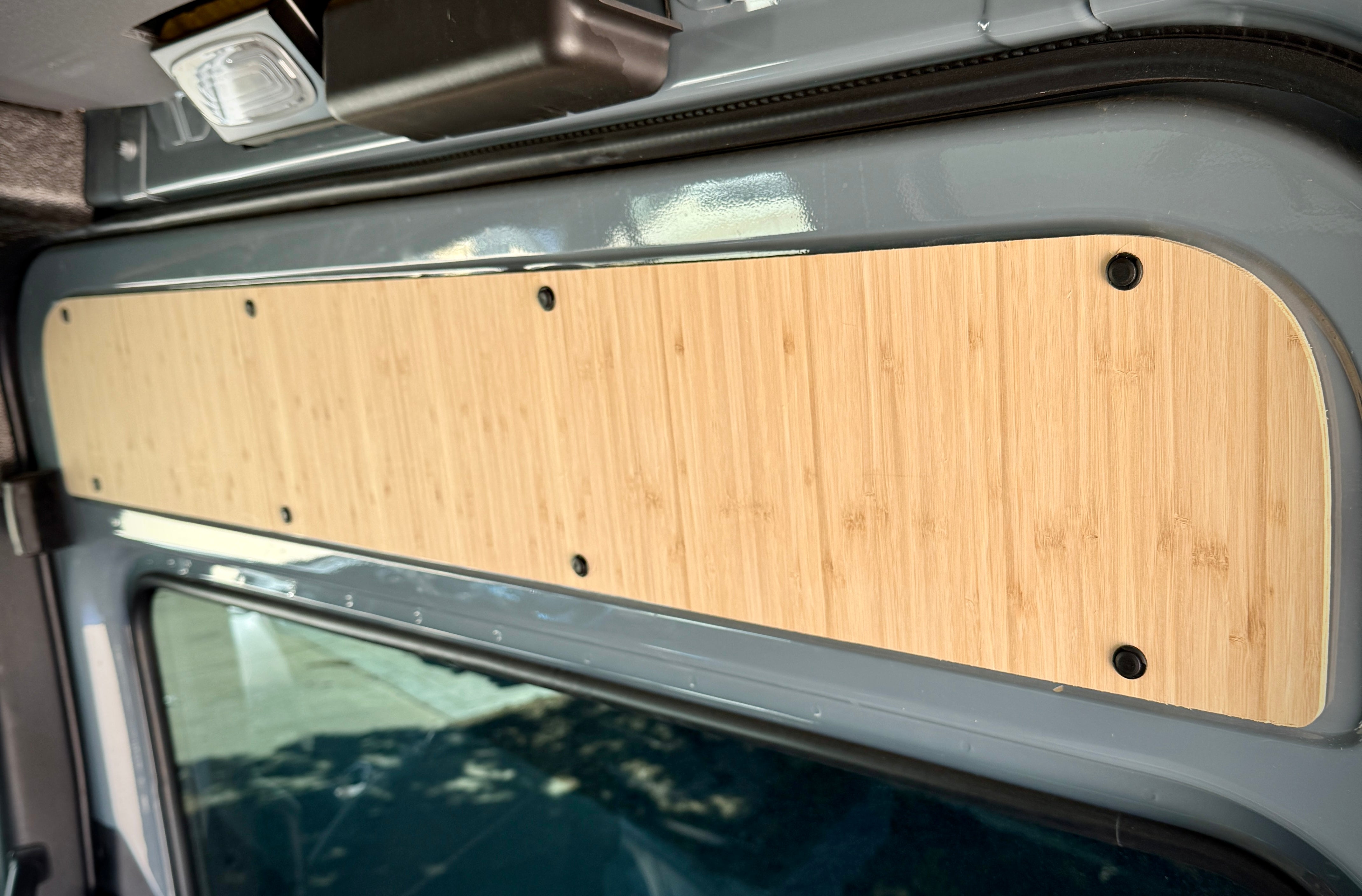 Sandy Vans Sprinter Slider Door Panel (Amber Bamboo)