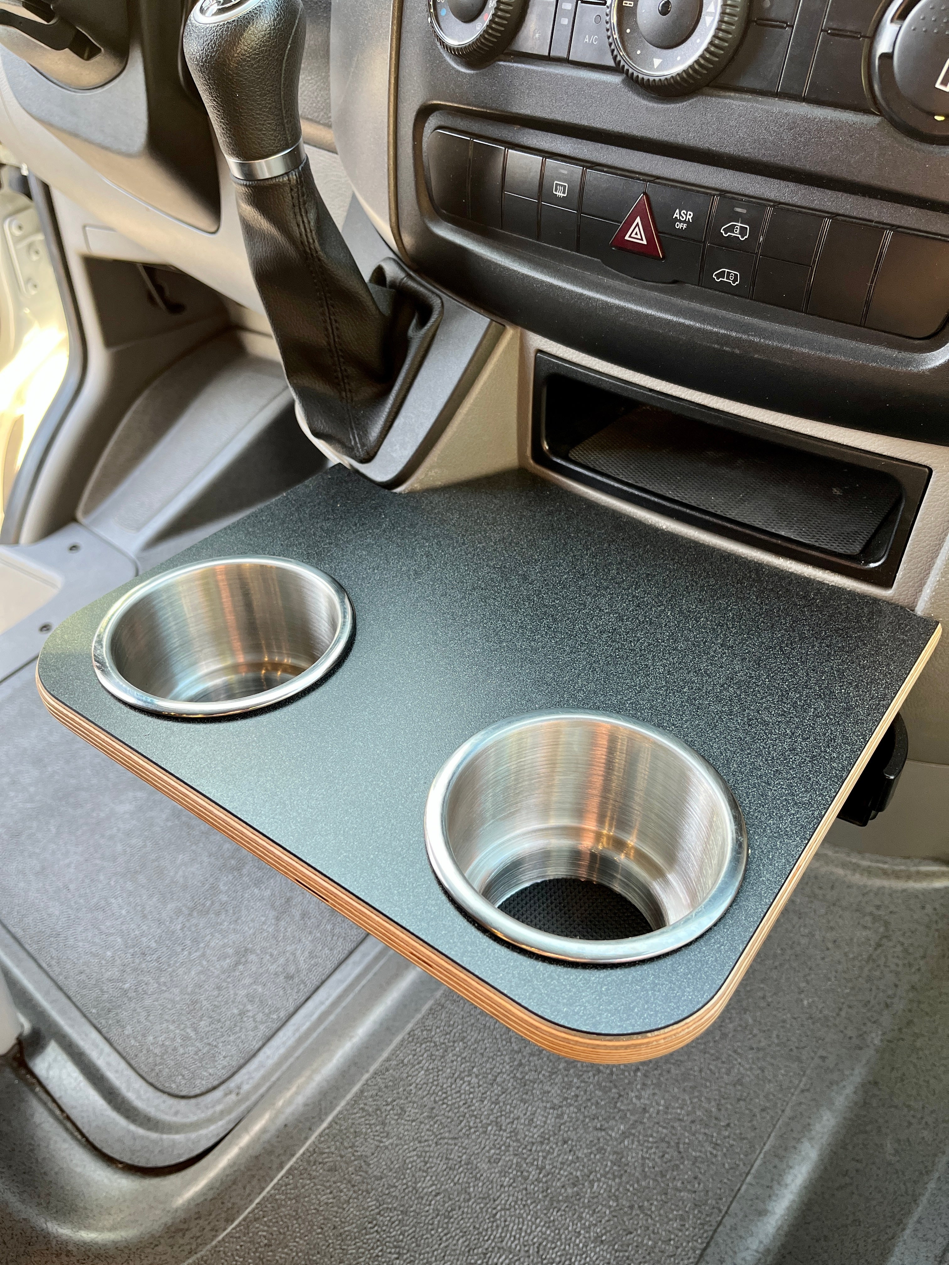 Weekender Outdoors Sprinter Cupholder Snack Tray-Charcoal Matrix