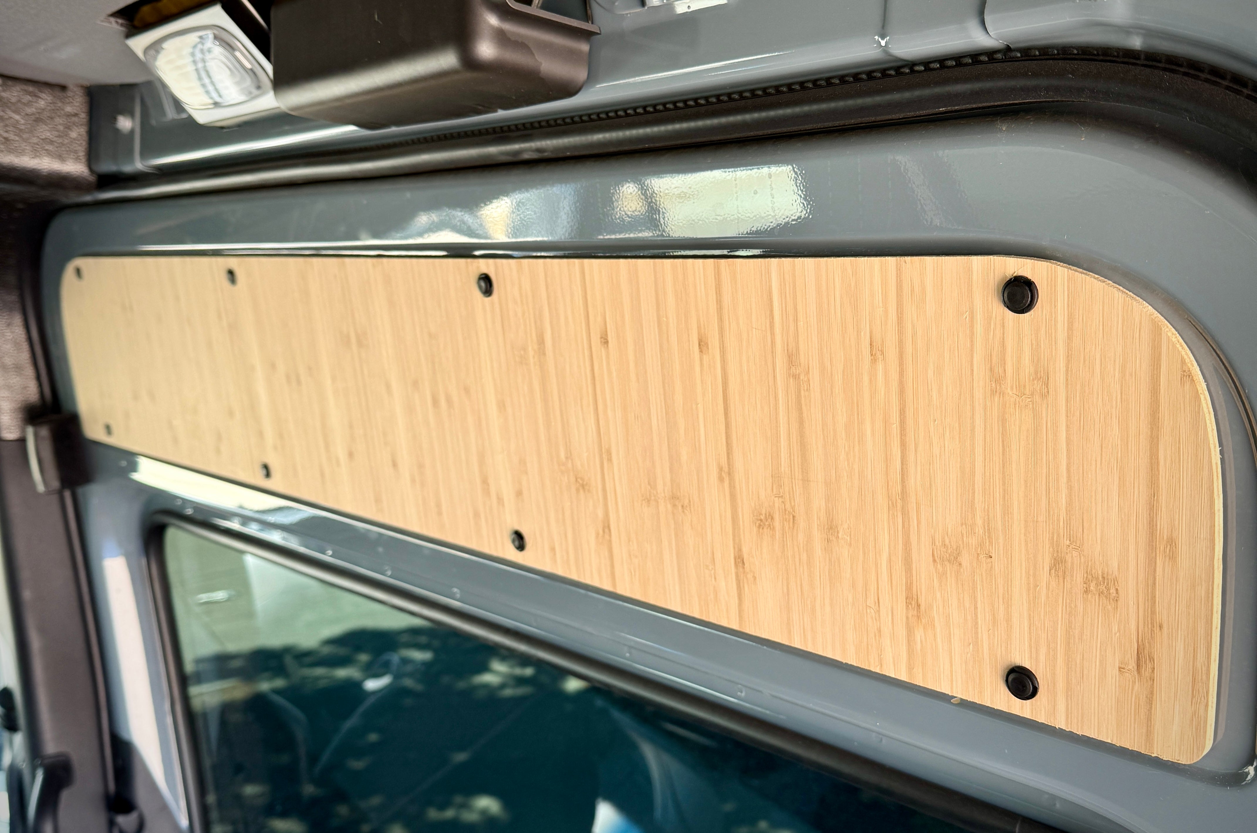 Sandy Vans Sprinter Slider Door Panel (Amber Bamboo)