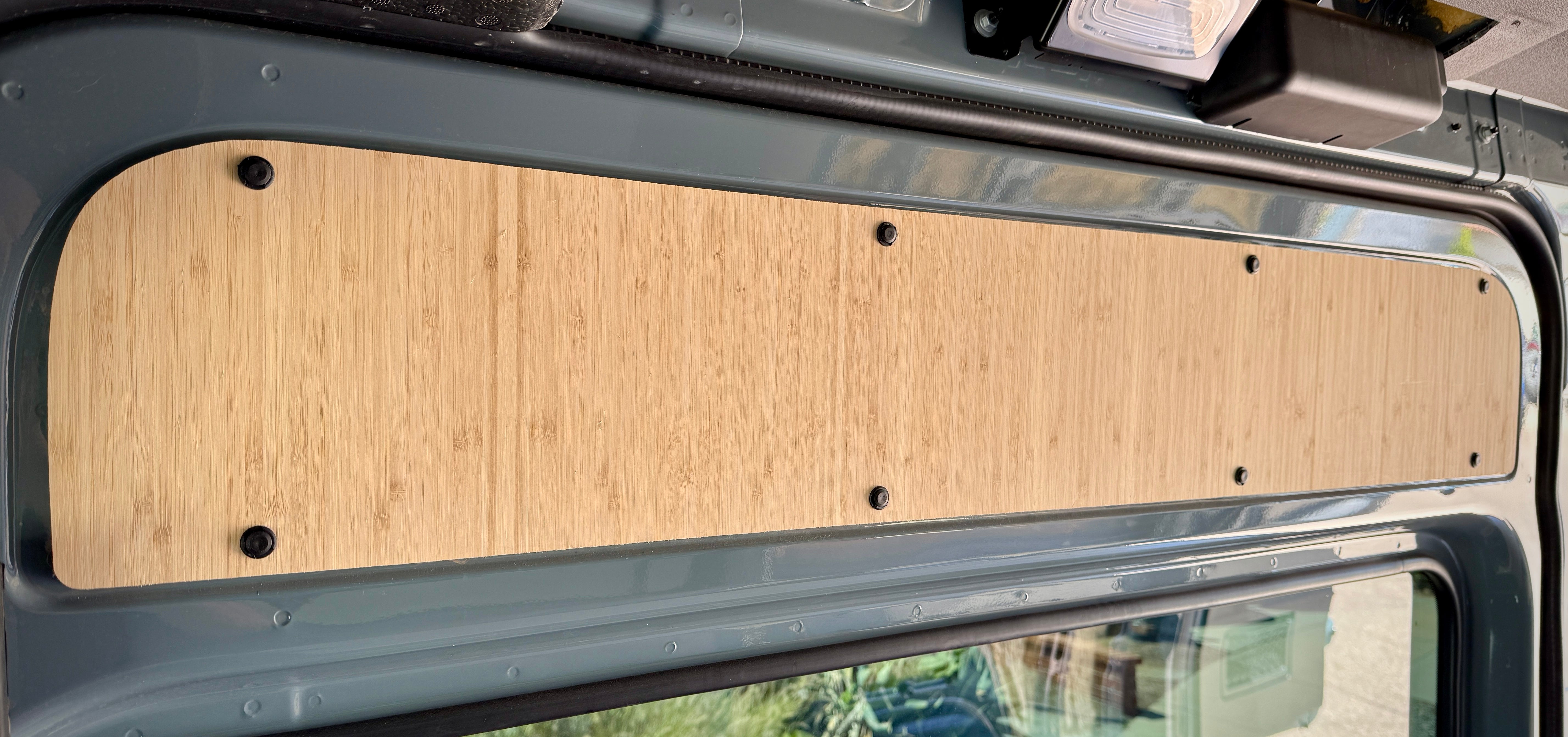 Sandy Vans Sprinter Slider Door Panel (Amber Bamboo)