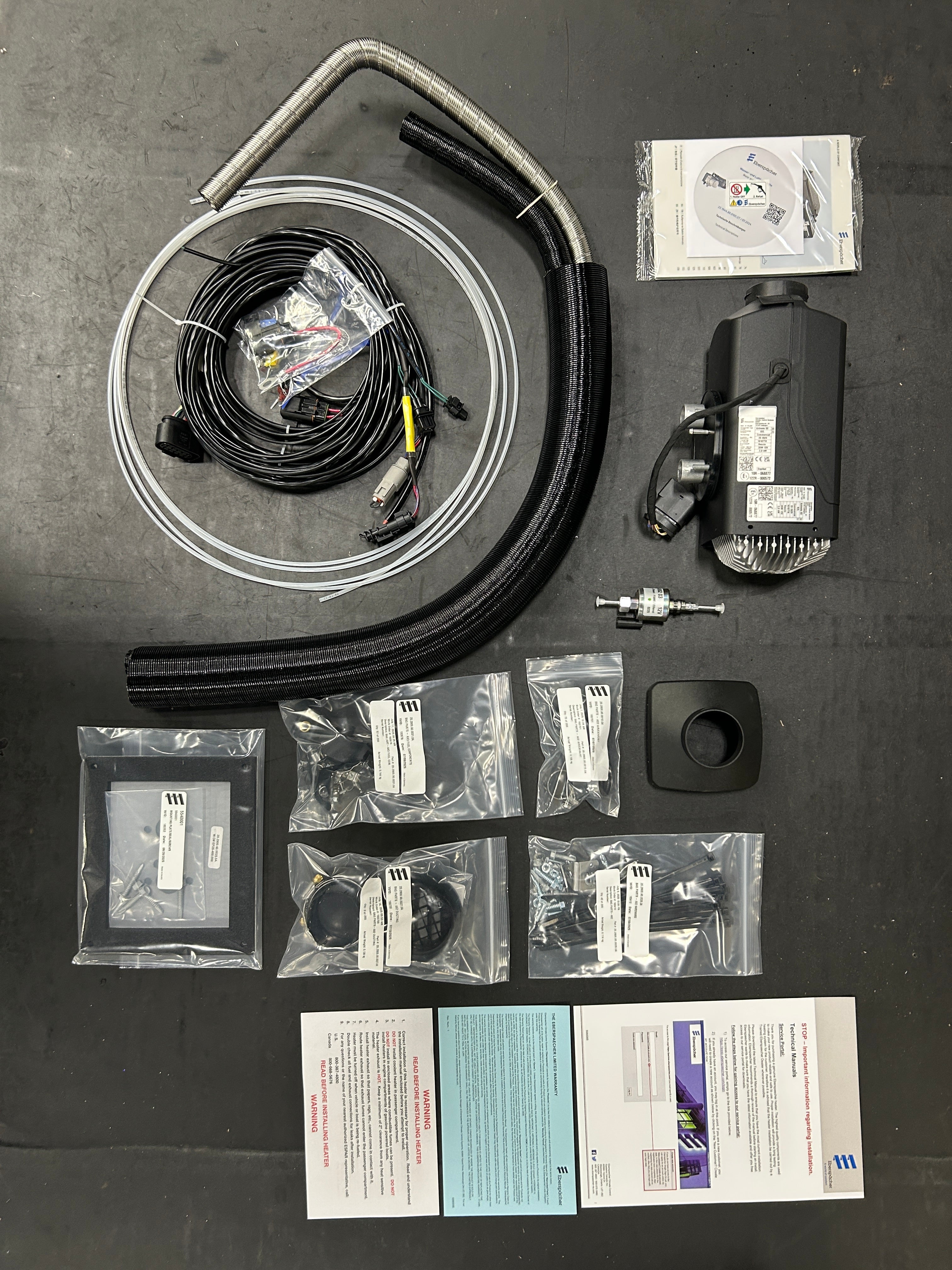 Espar AS3 D2L 12V Heater Full Kit (Diesel) - High-Altitude Cabin Heat