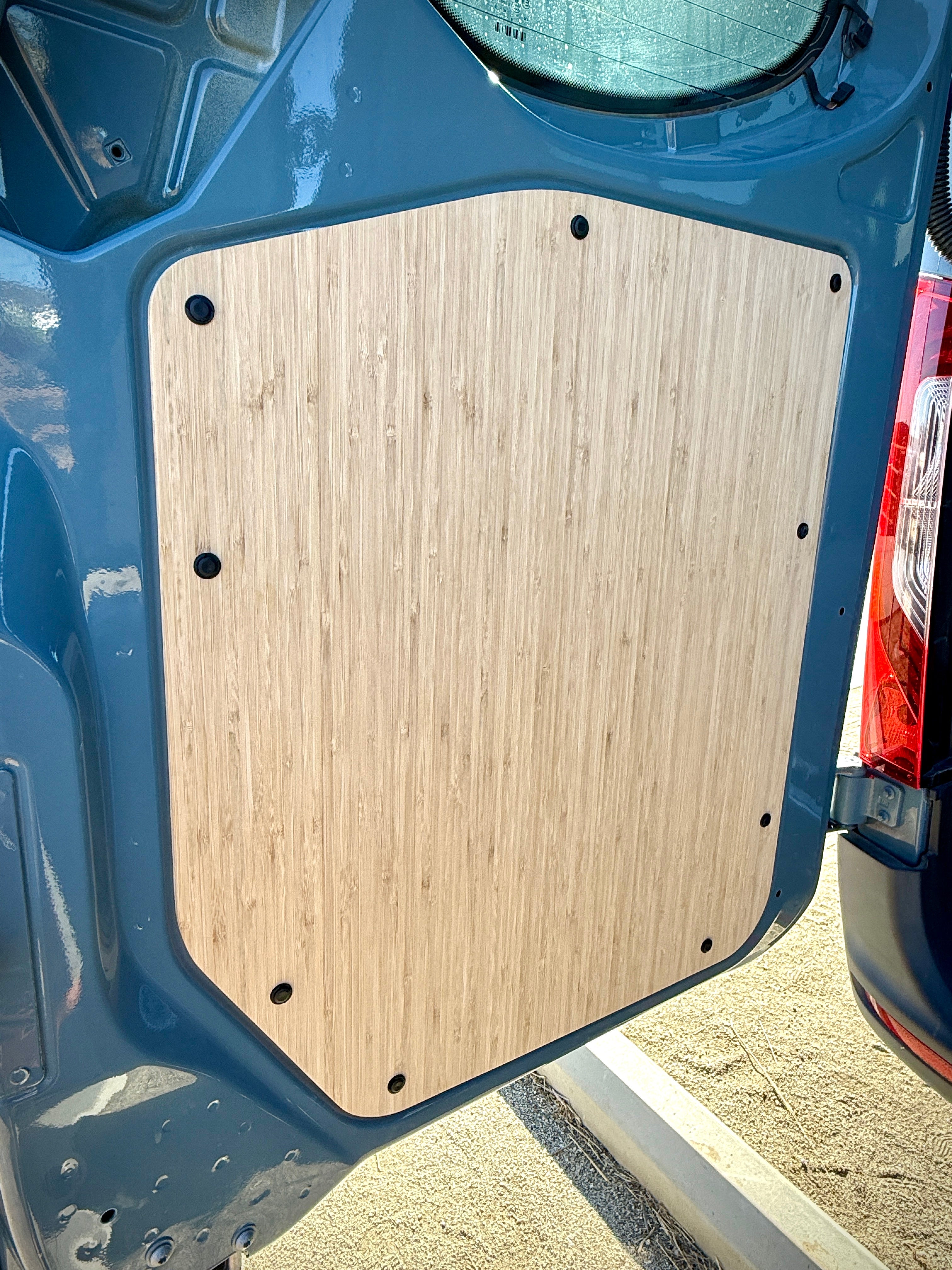Sandy Vans Sprinter Lower Rear Door Panels (Amber Bamboo)