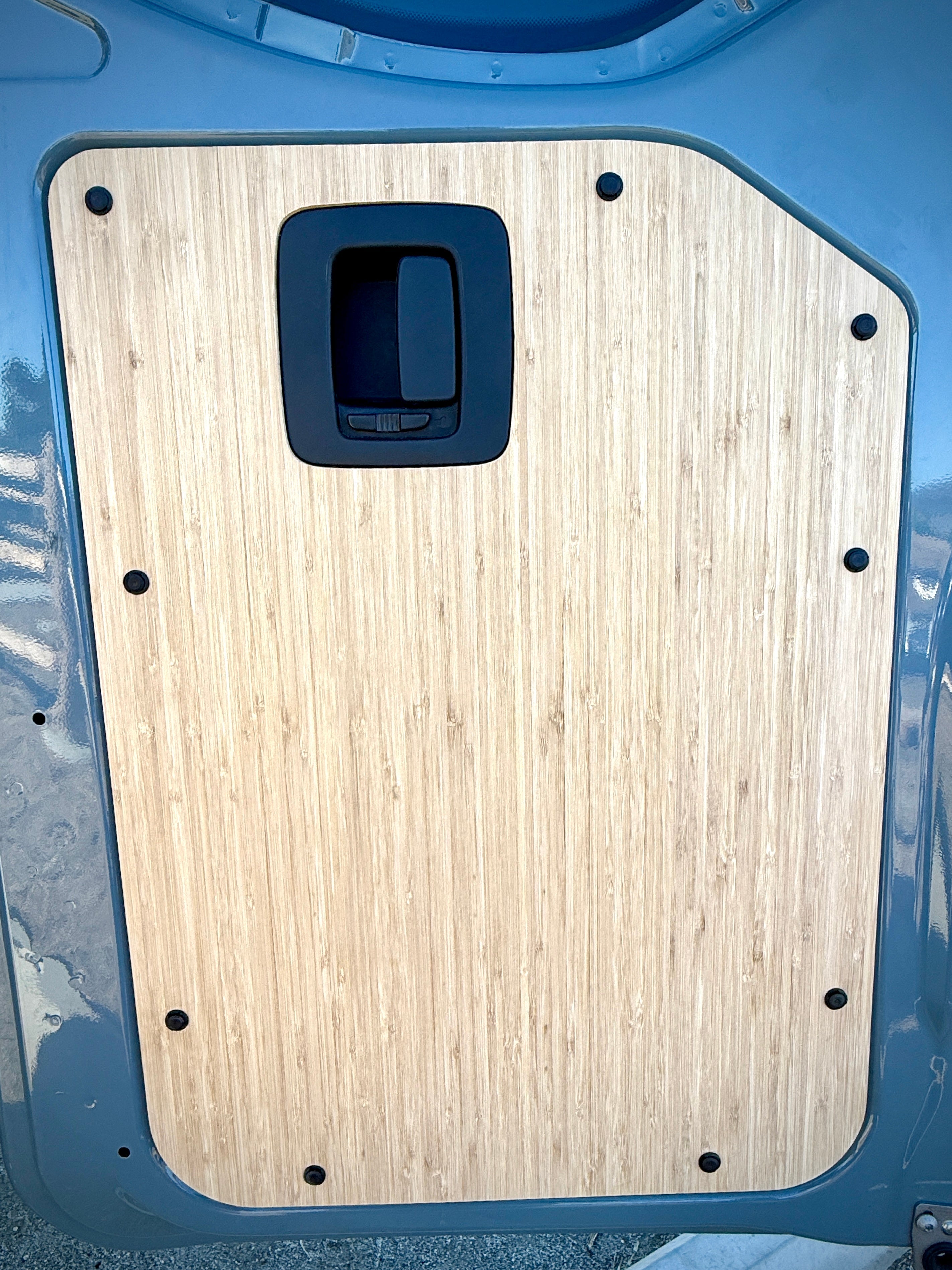 Sandy Vans Sprinter Lower Rear Door Panels (Amber Bamboo)