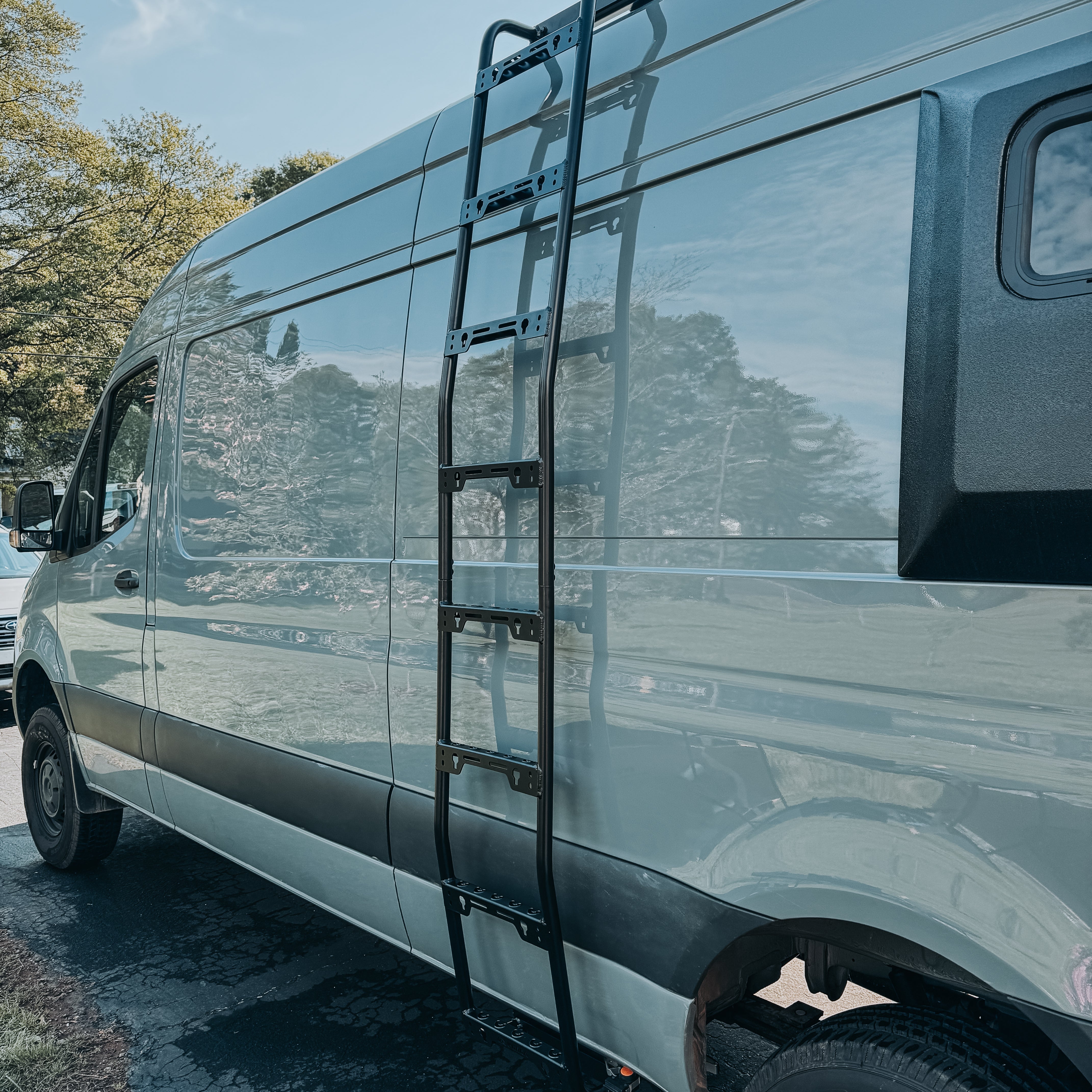 Unaka Gear Co. Mercedes Sprinter Side Mount Ladder - Exterior Roof Access